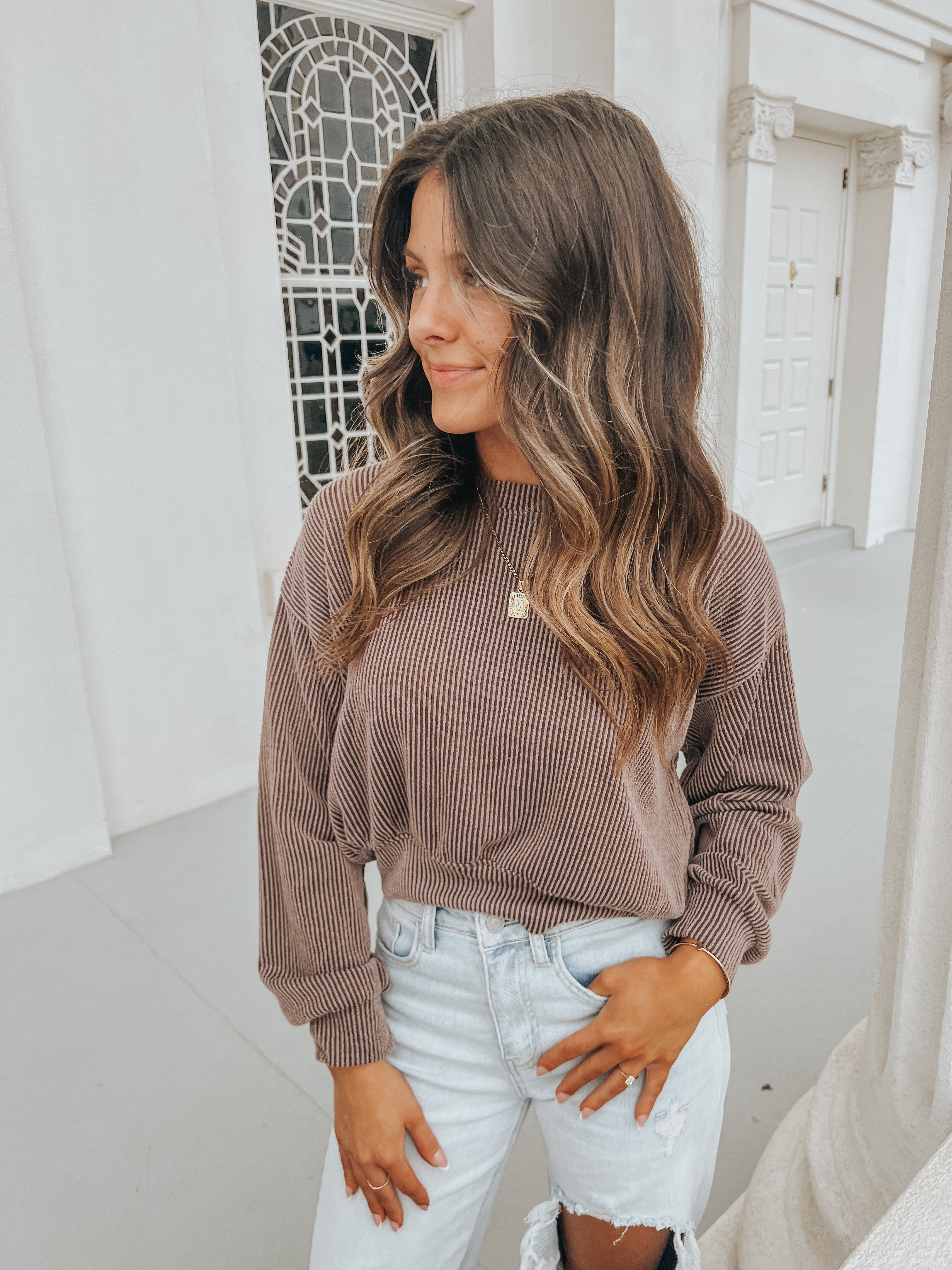Freya Sweatshirt in Brown