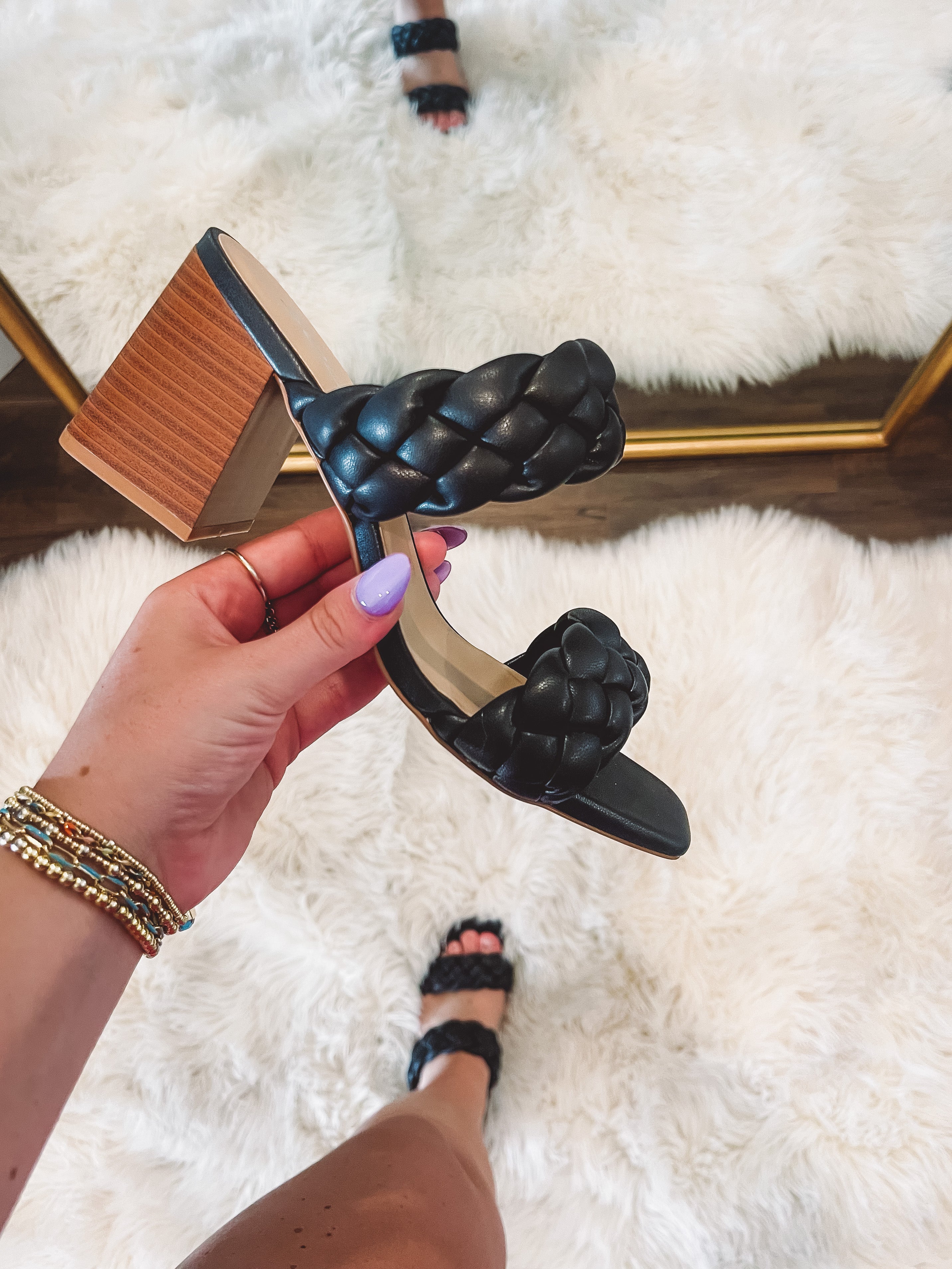 Buggy Heel in Black