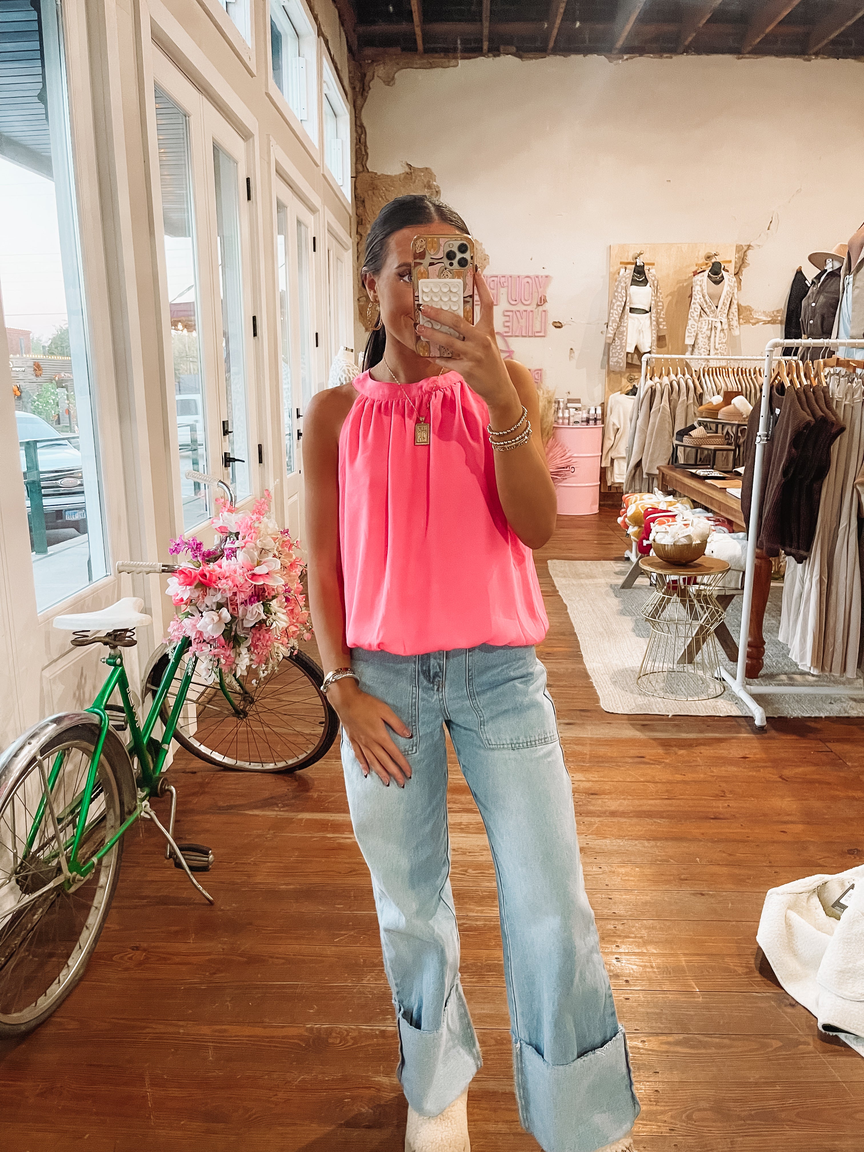 Amrie Top in Pink