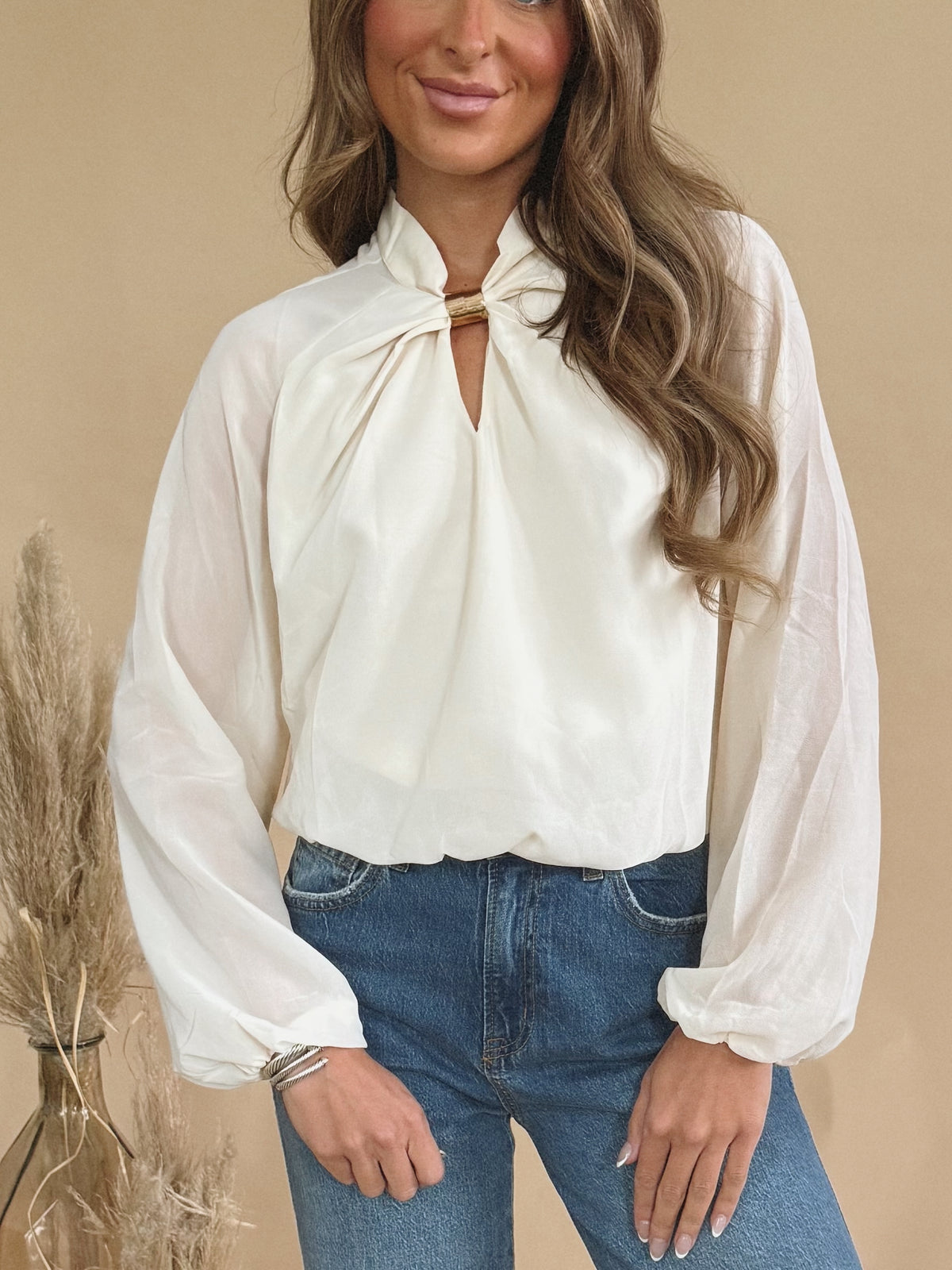Rylie Top in Champange
