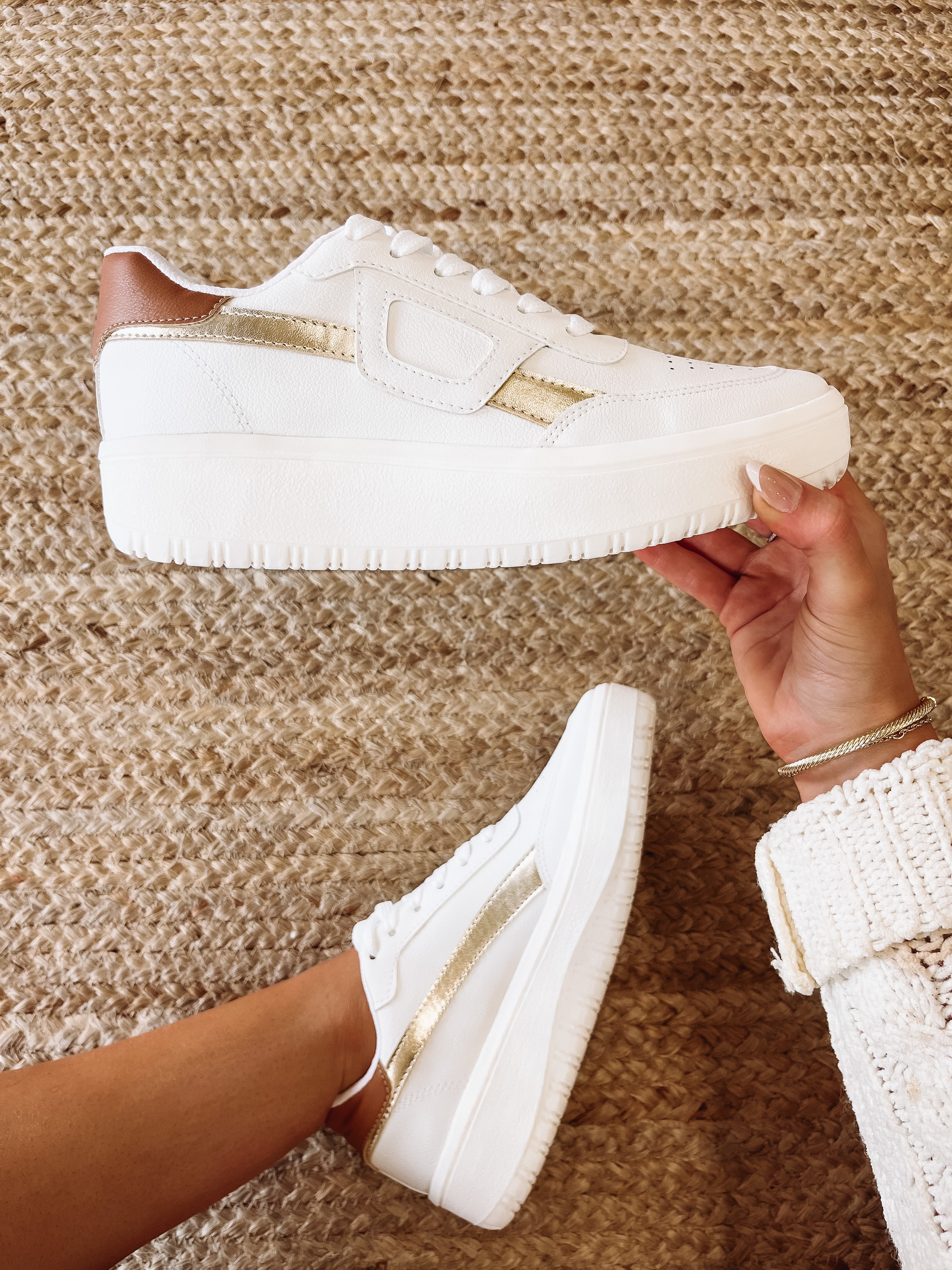 Ivy Sneaker in Gold