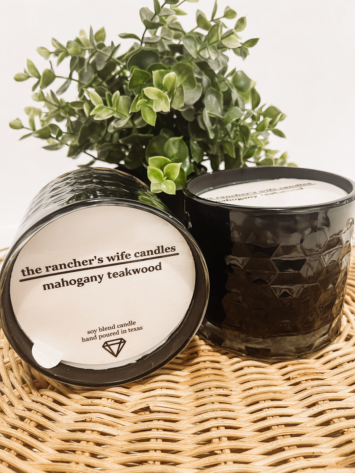 Mahogany Teakwood Candle Jar