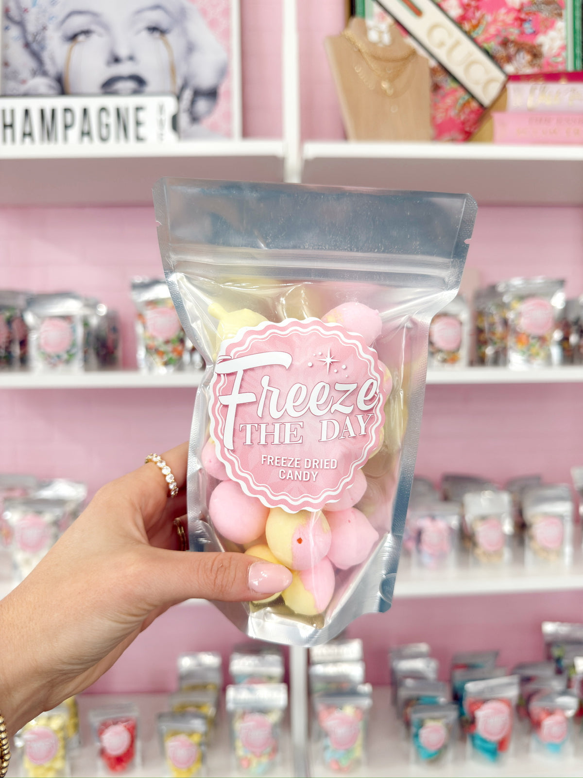 Freeze Dried Strawberry Banana Taffy - Large