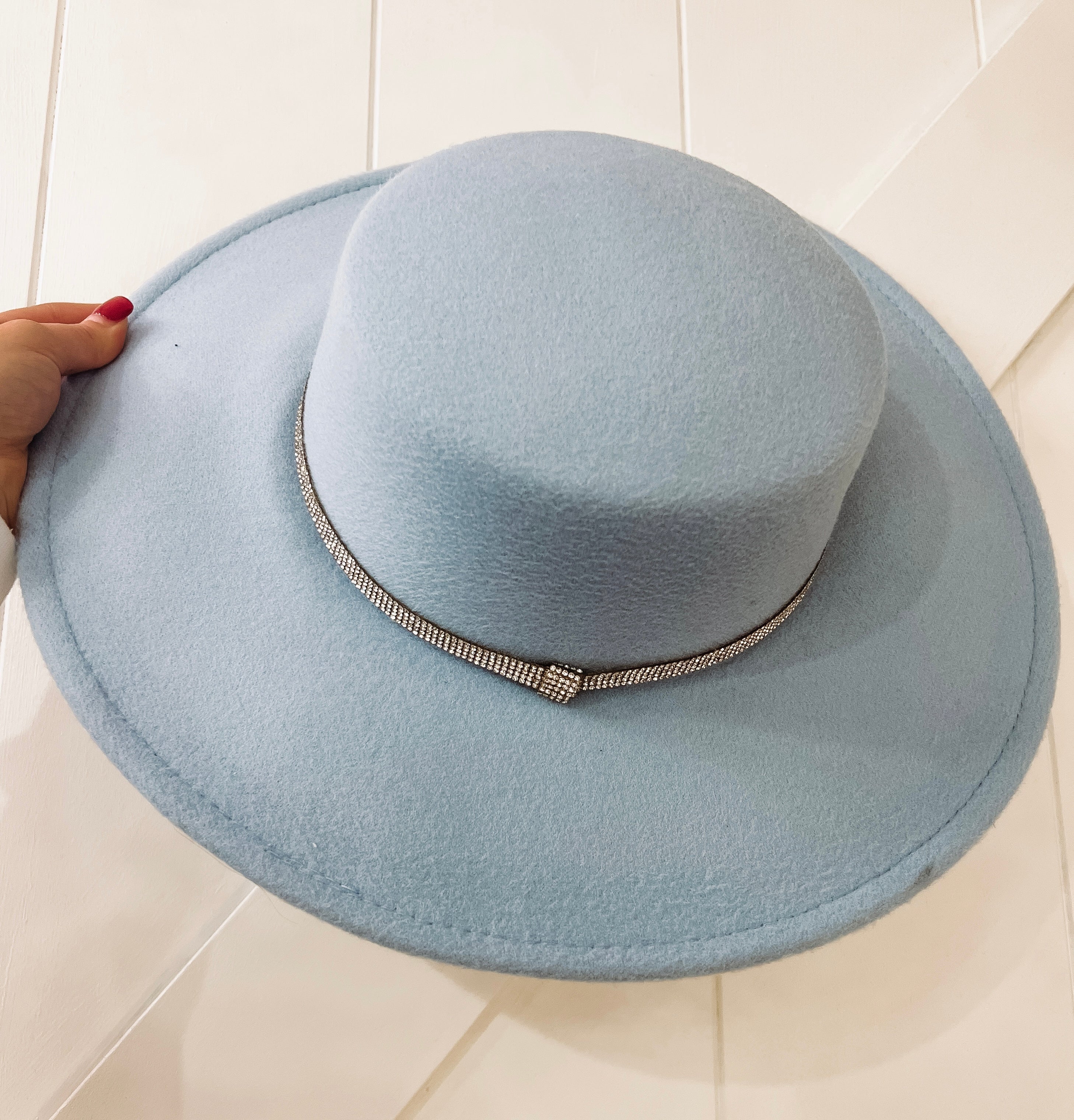 Tara Felt Hat in Blue