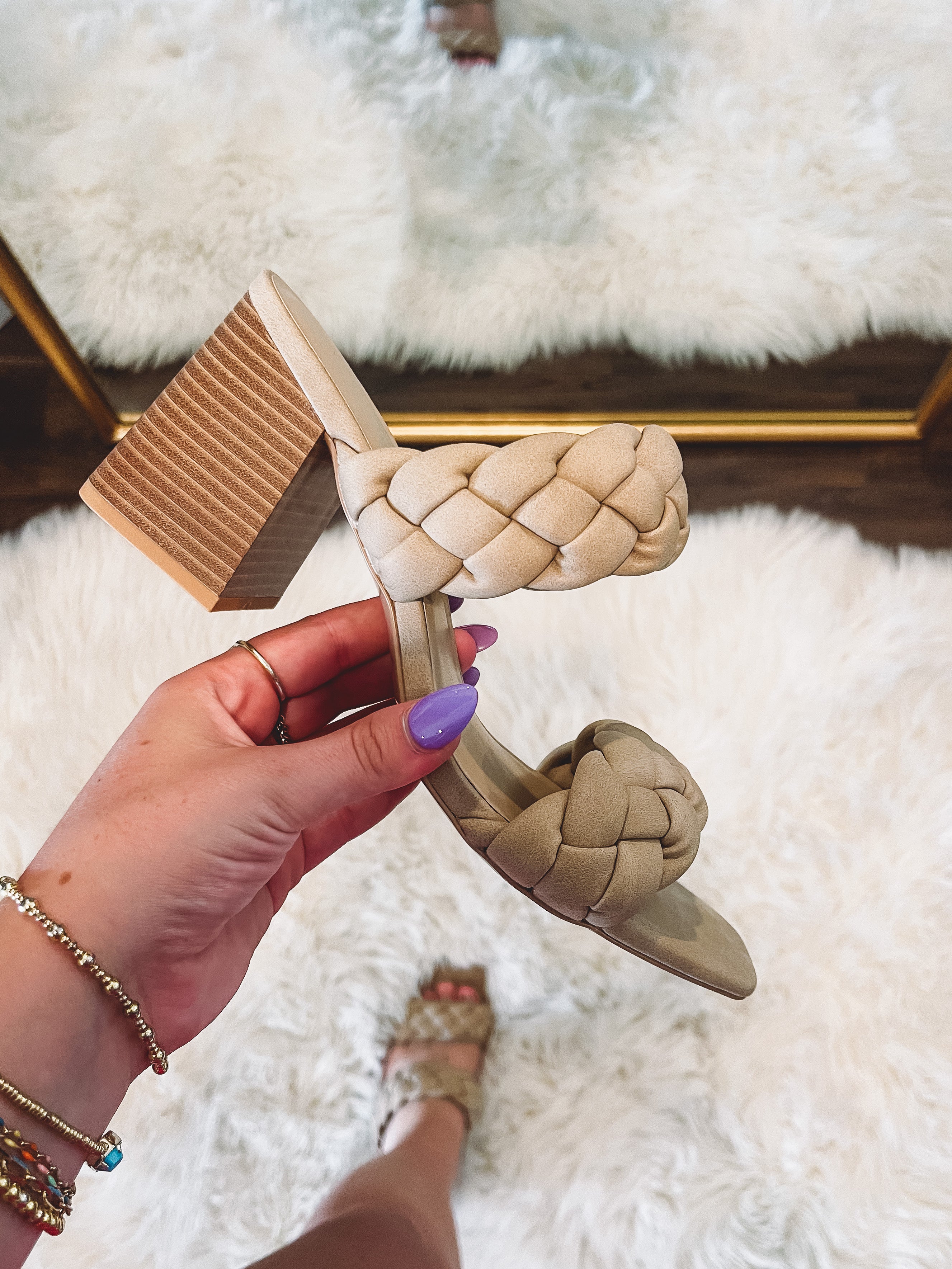 Buggy Heel in Taupe