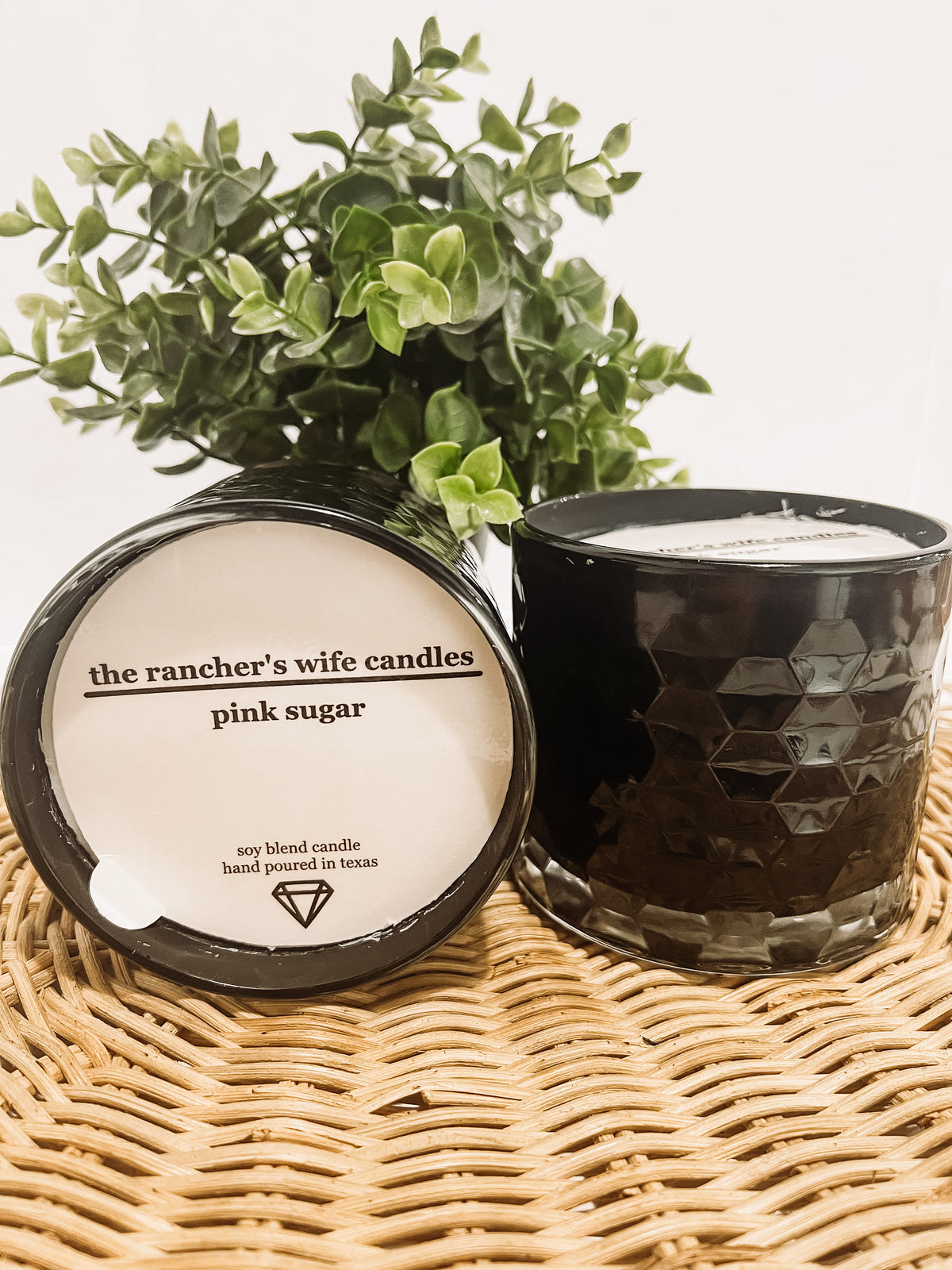 Pink Sugar Candle Jar