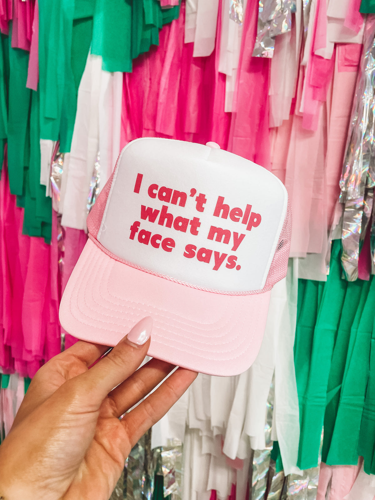 Can’t Help My Face Trucker Hat