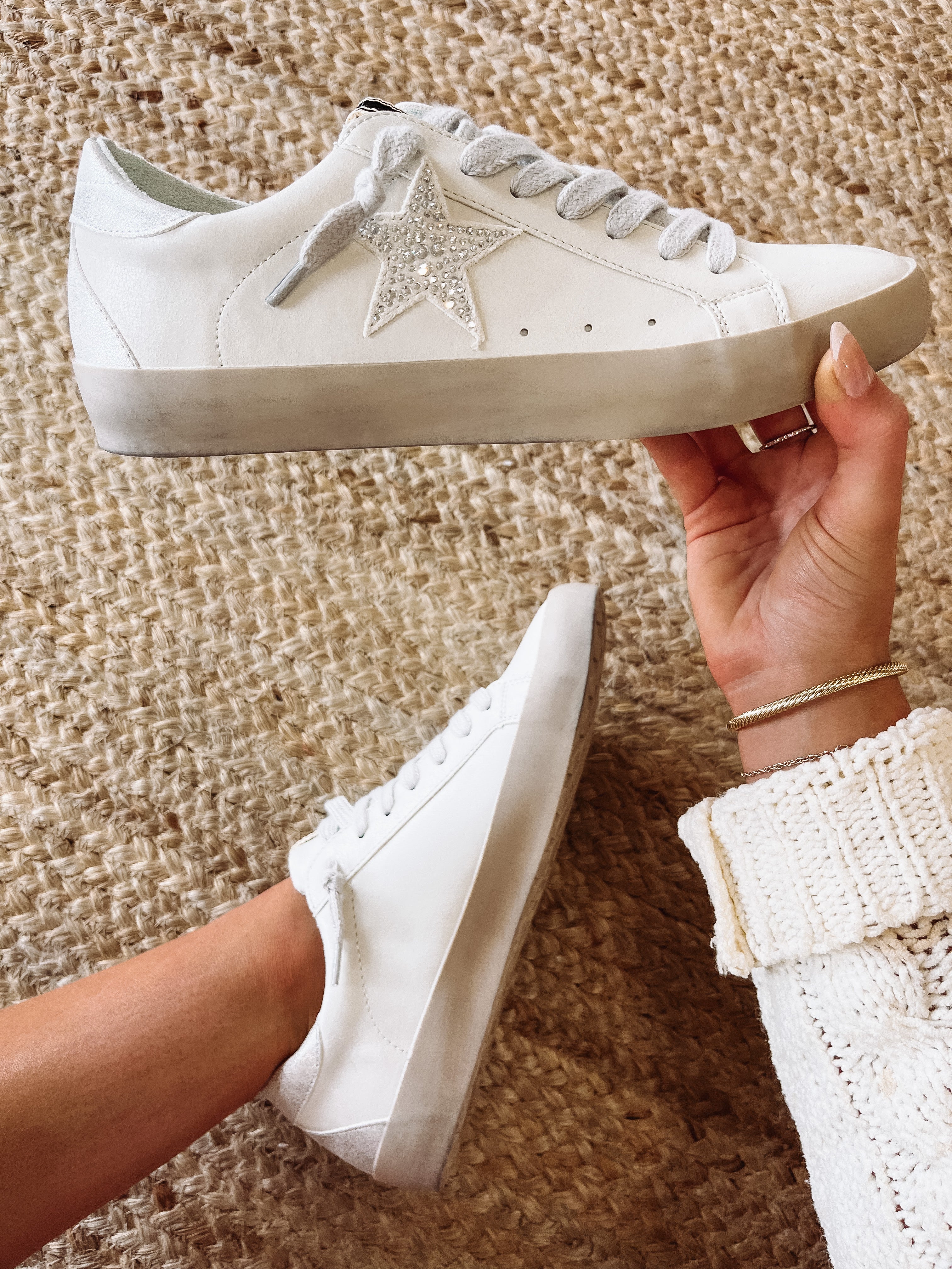 Paula Sneaker in Crystal