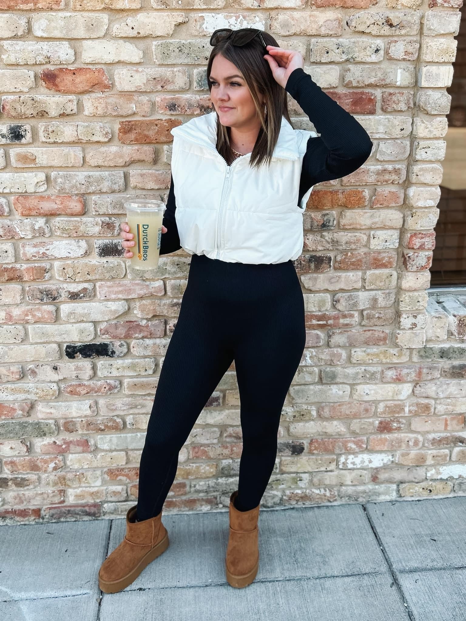 Lupita Puffer Vest in White