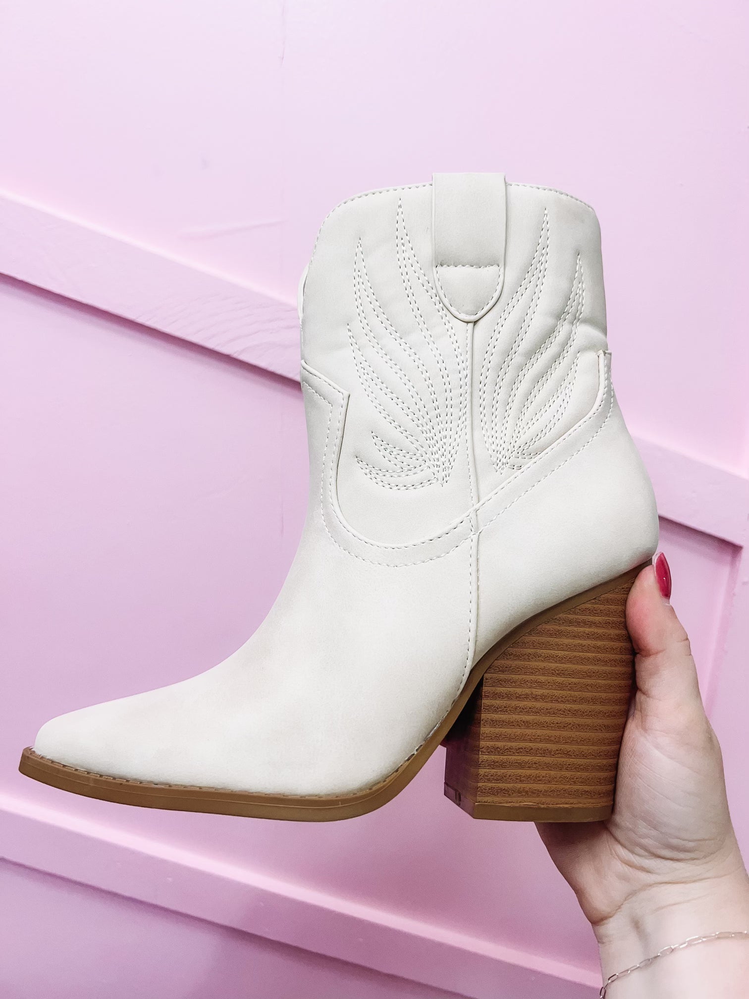 Slay Booties in Beige