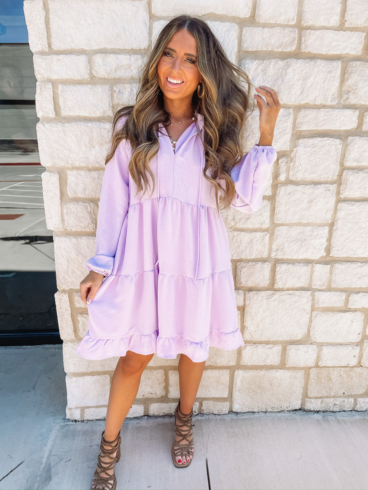Kelsi Dress in Lavender