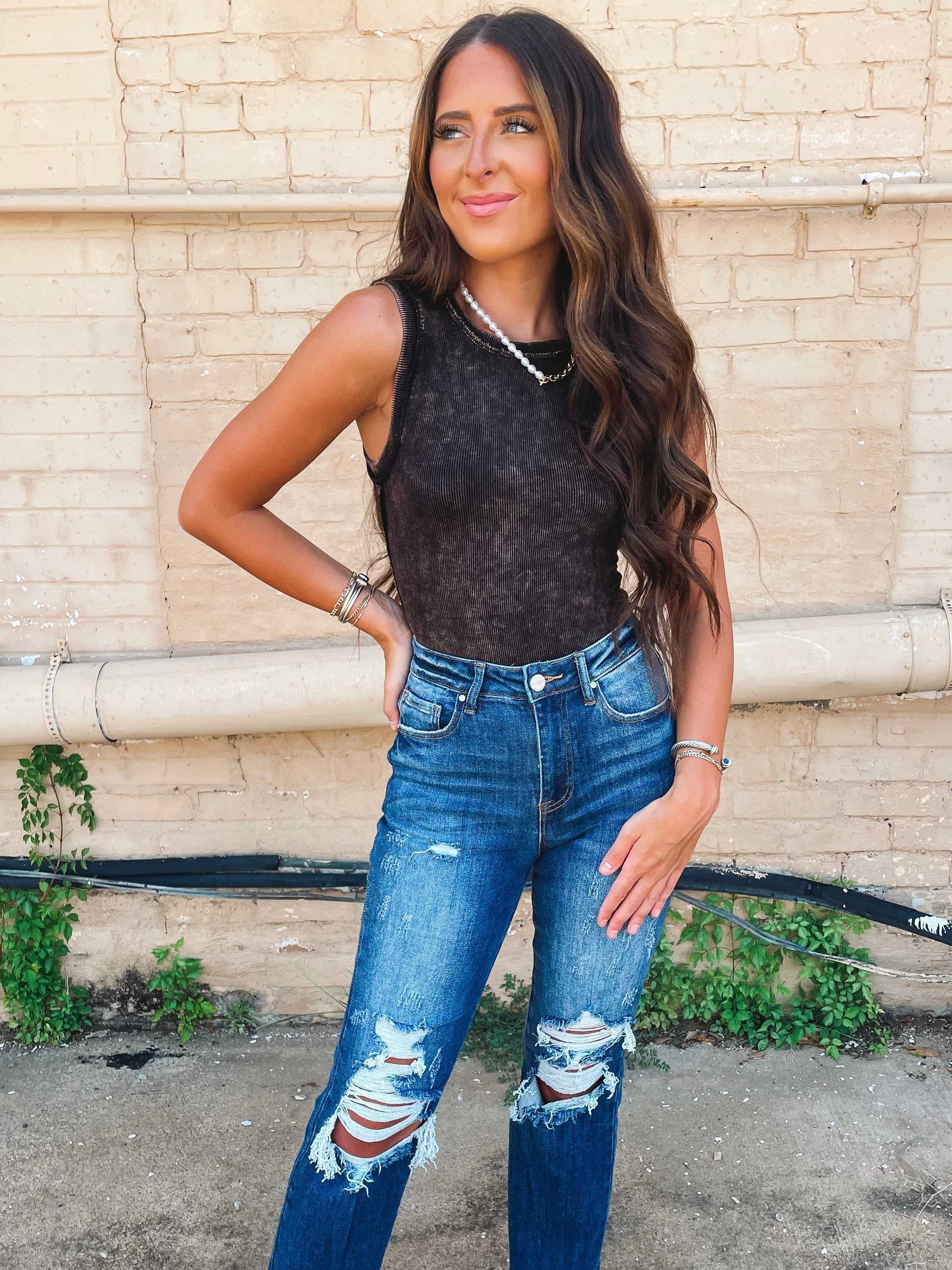Matisyn Tank in Ash Black