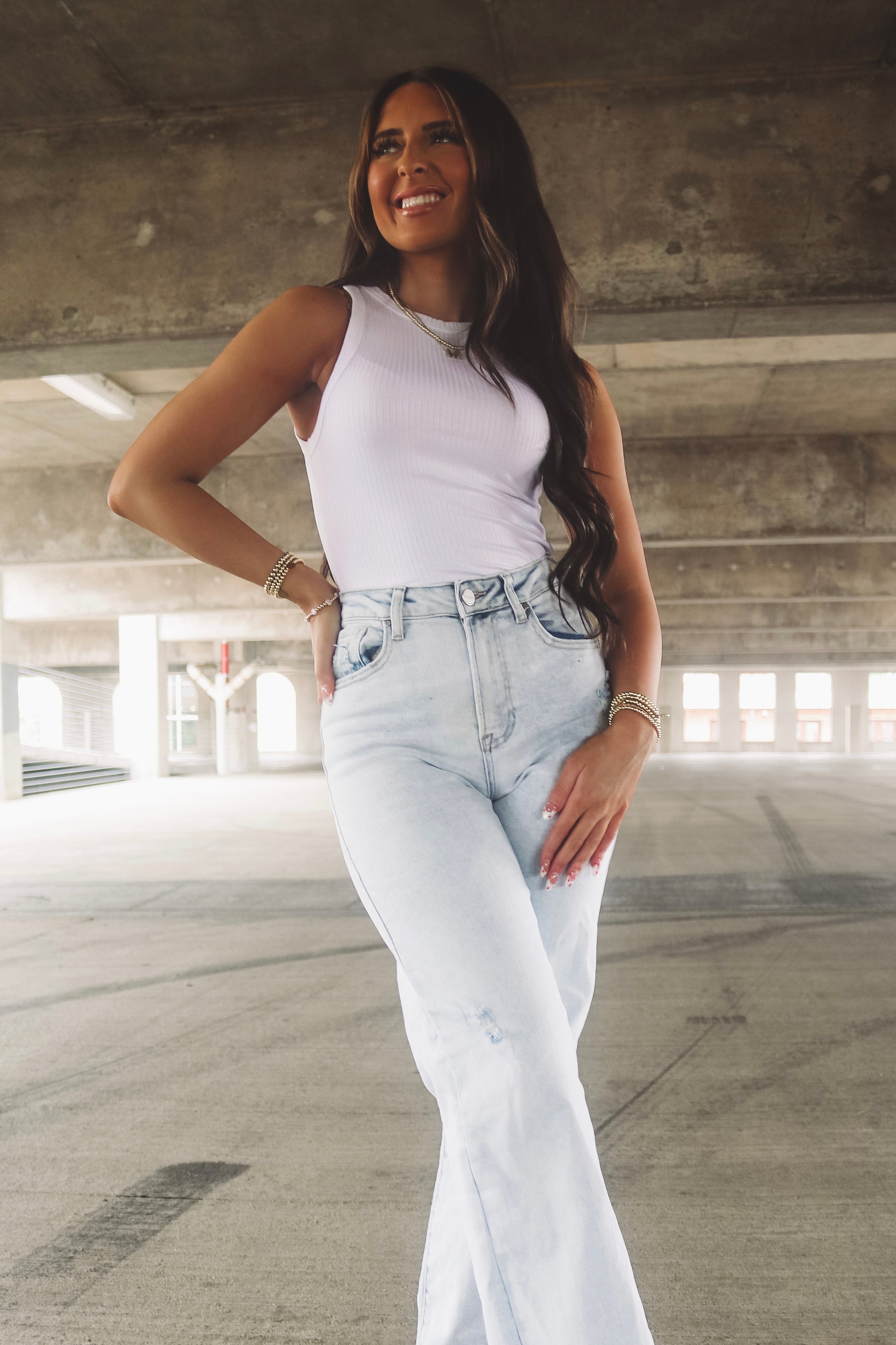 Novalie Tank in Ivory