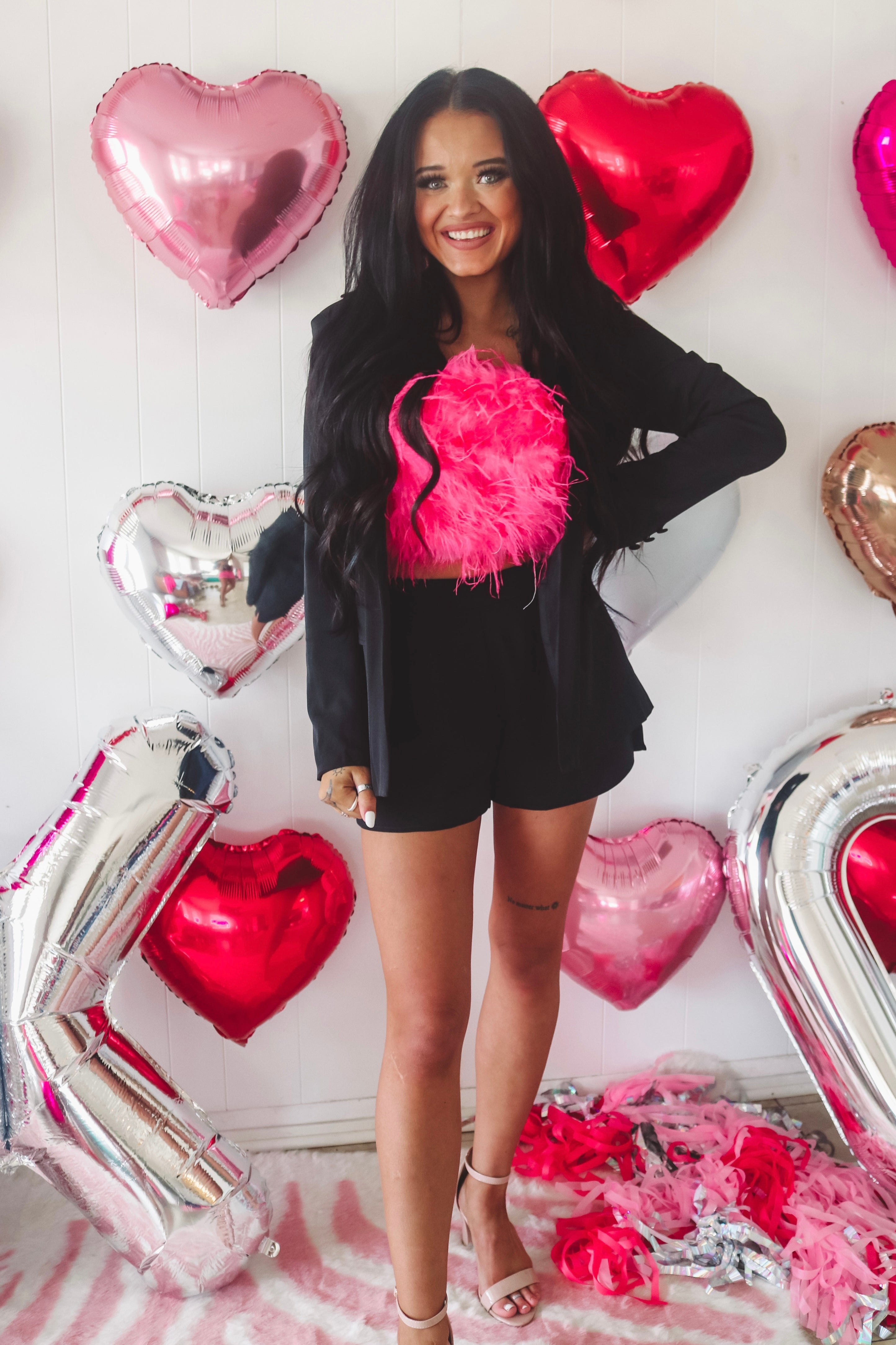 Kelly Blazer 2 Piece Set in Black