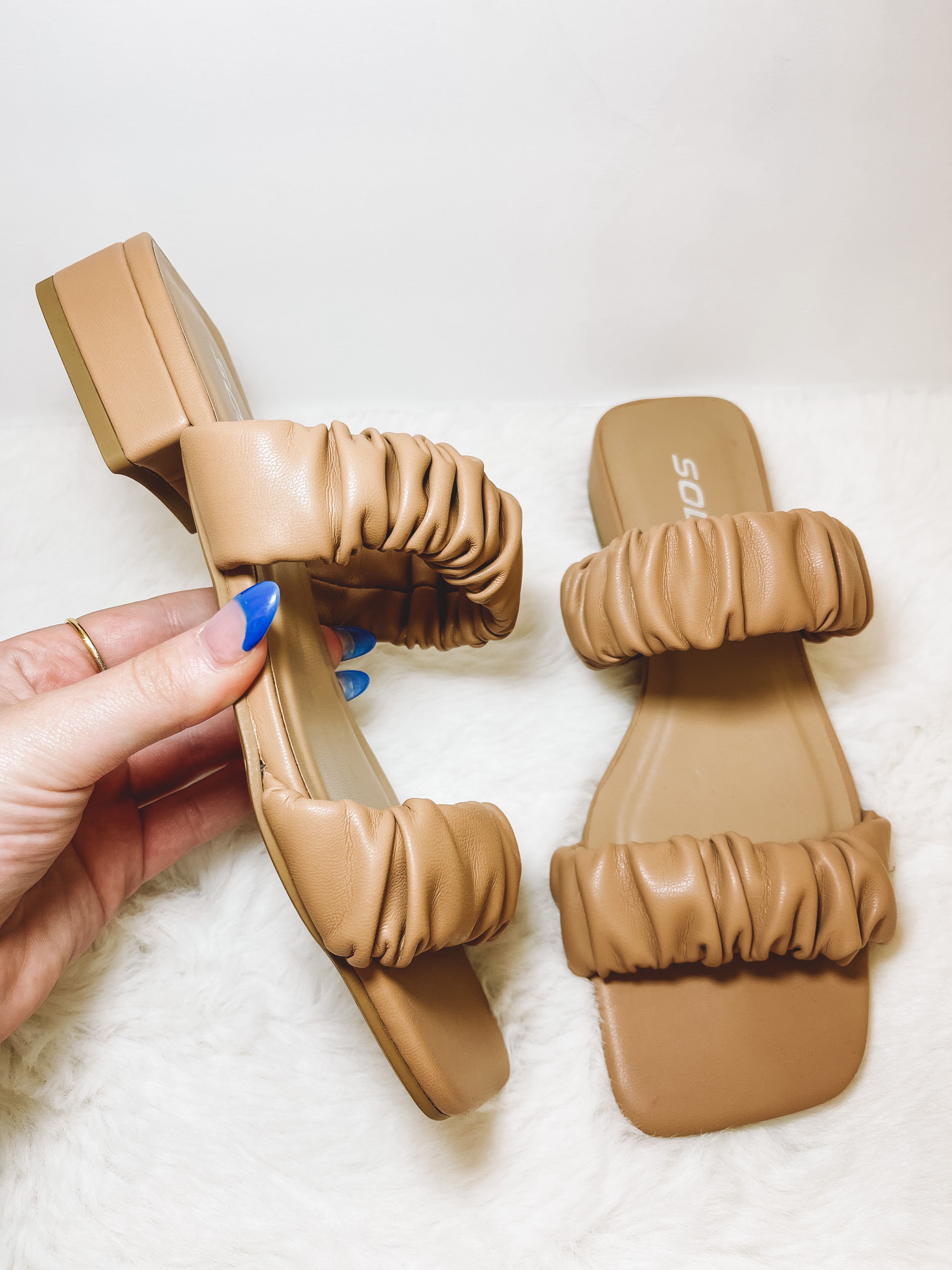 Fana Sandals in Dark Nude