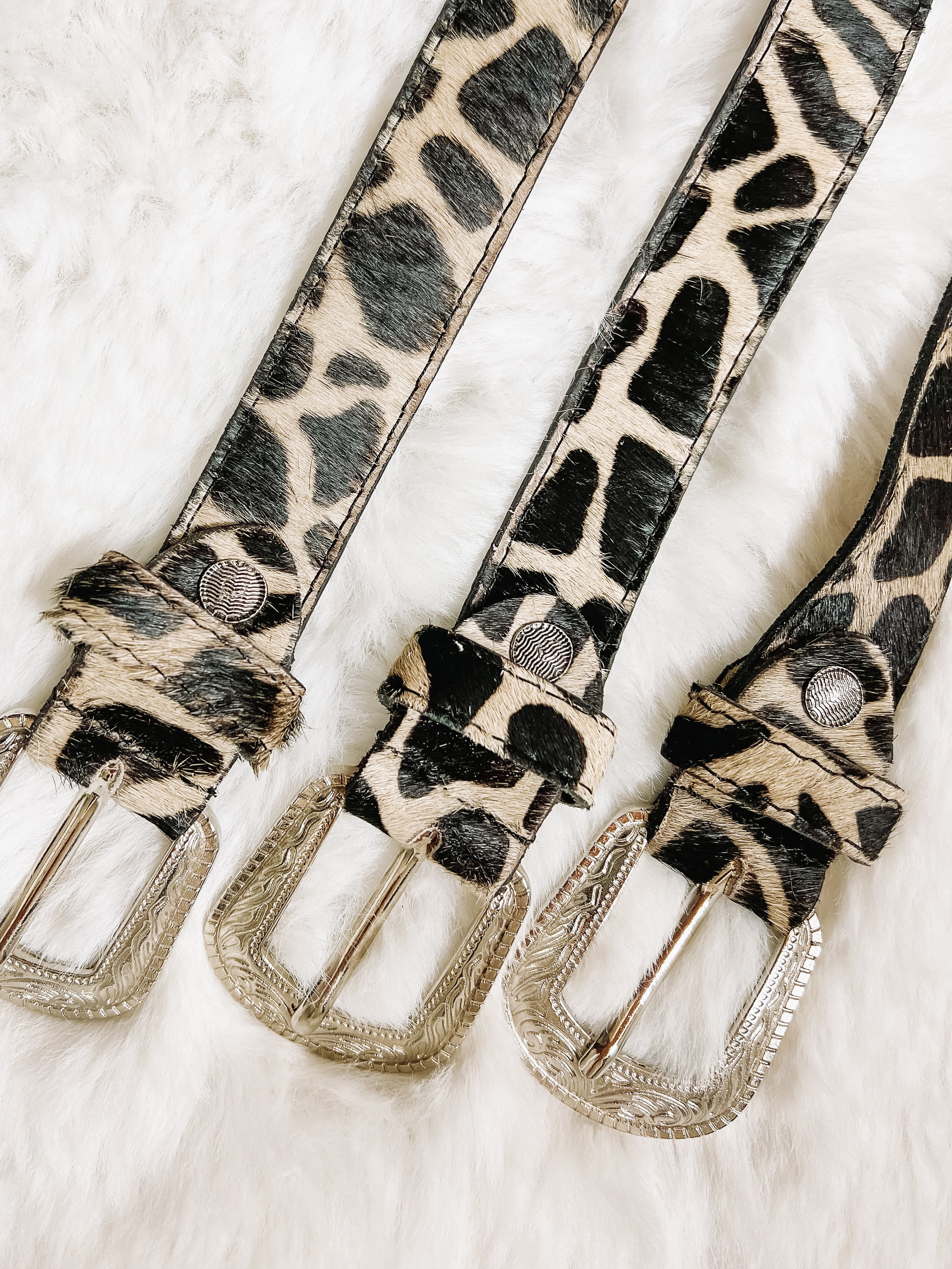 Vintage Hide Belt in Cow