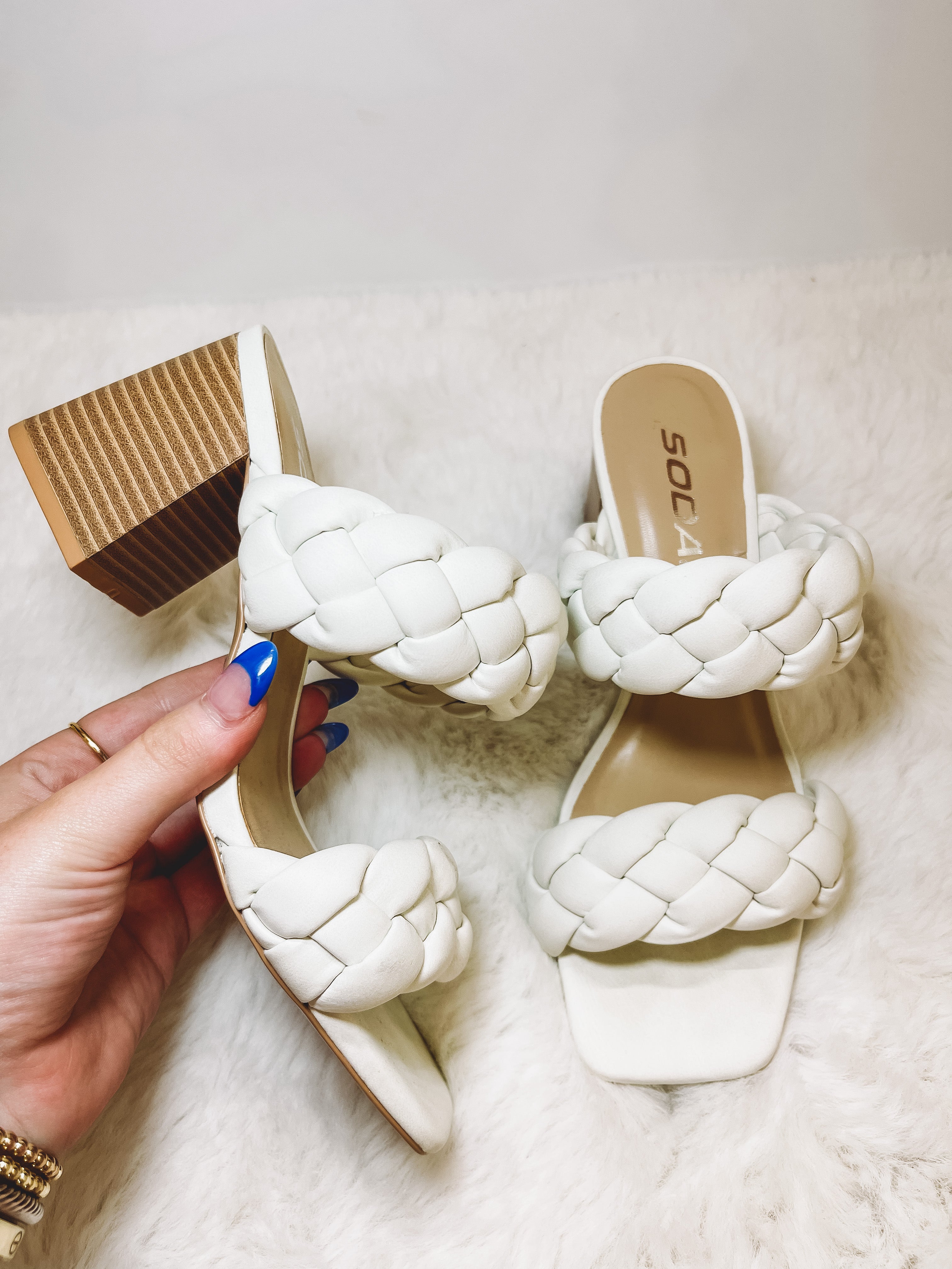 Brittany Heels in White