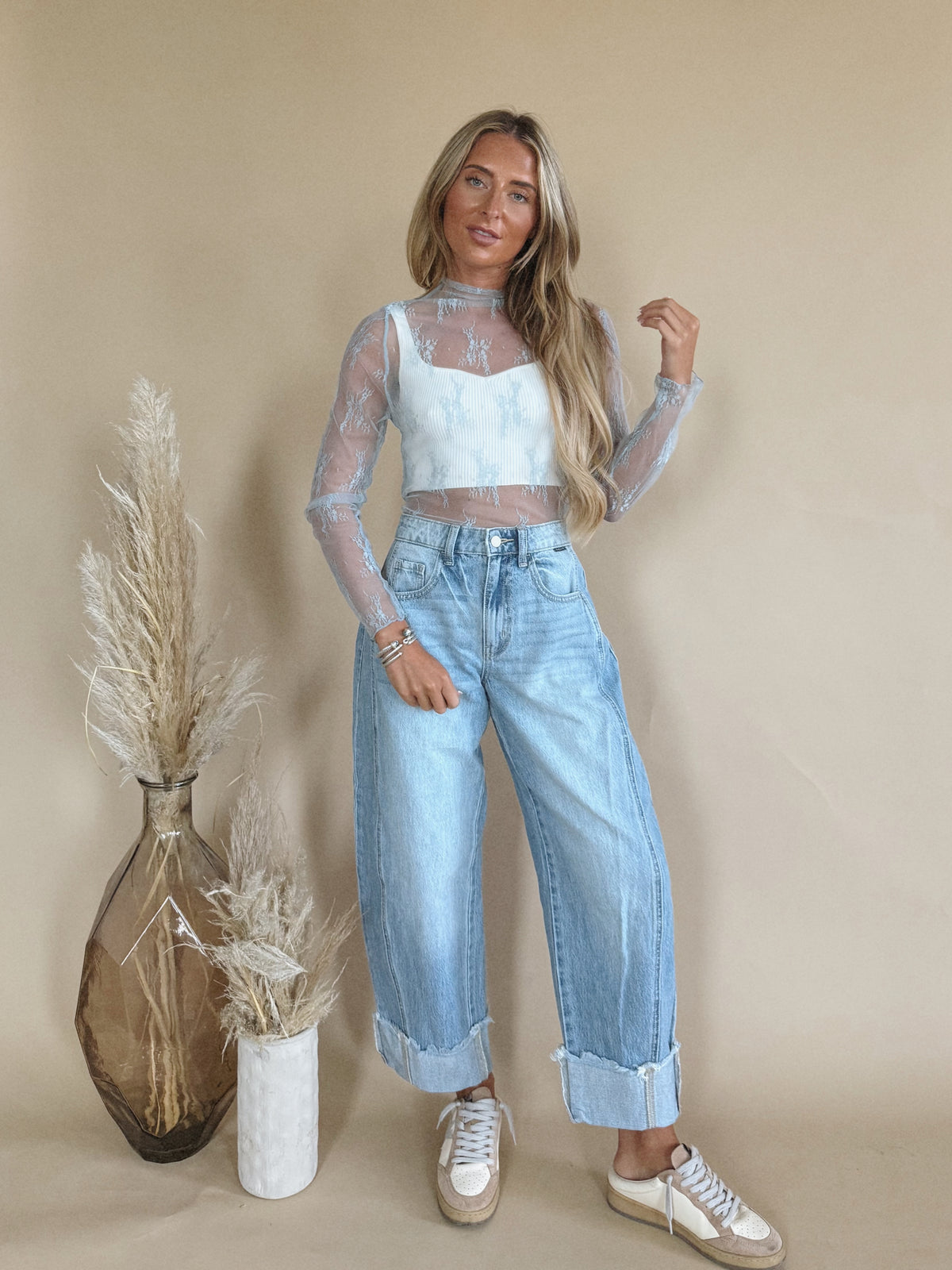 Lindy Top in Blue