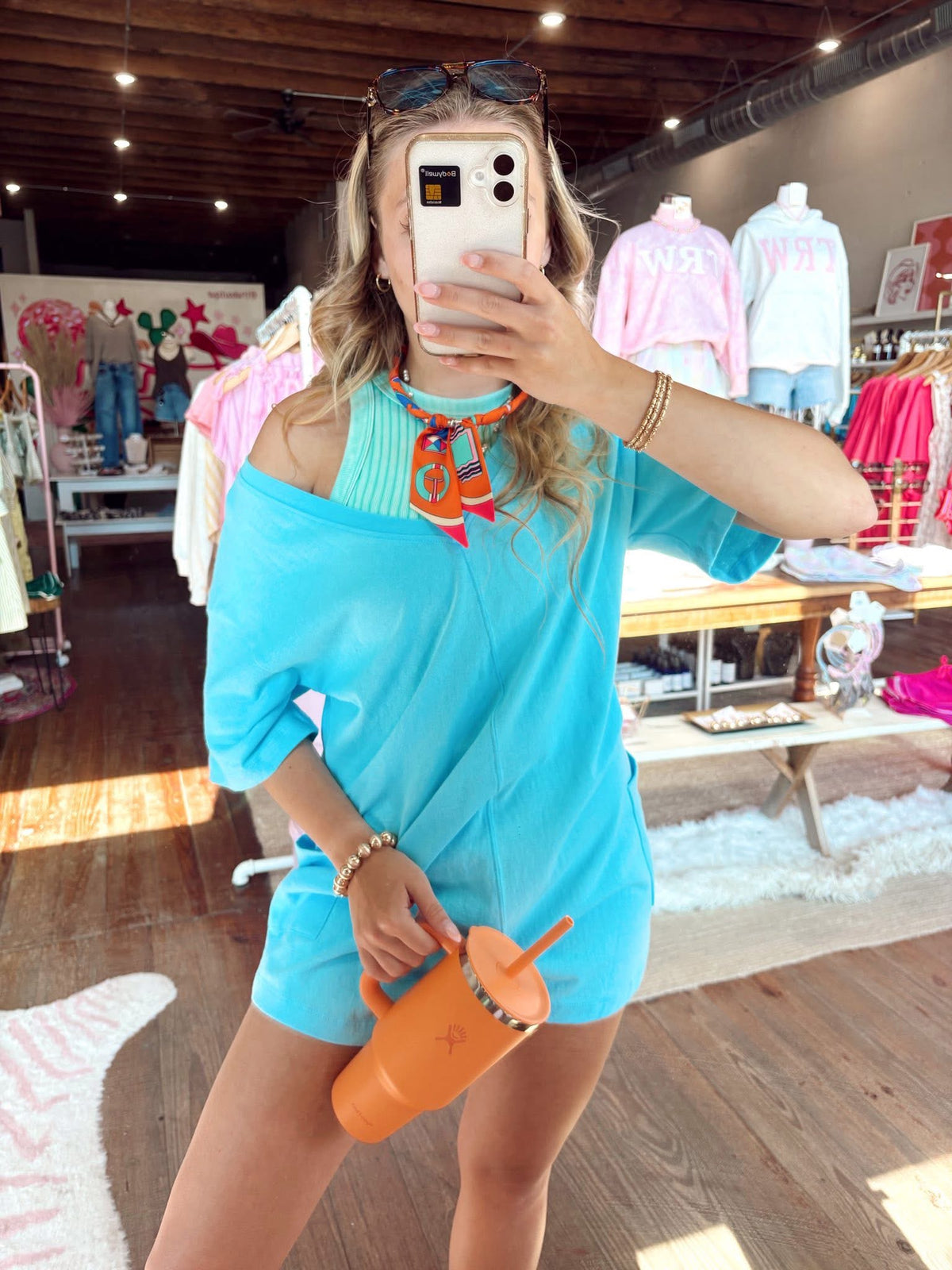 Remmie Romper in Sky Blue
