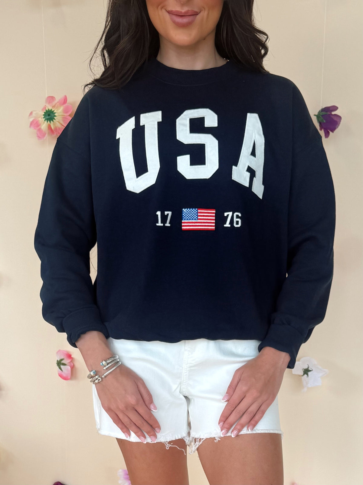 USA Flag Sweatshirt
