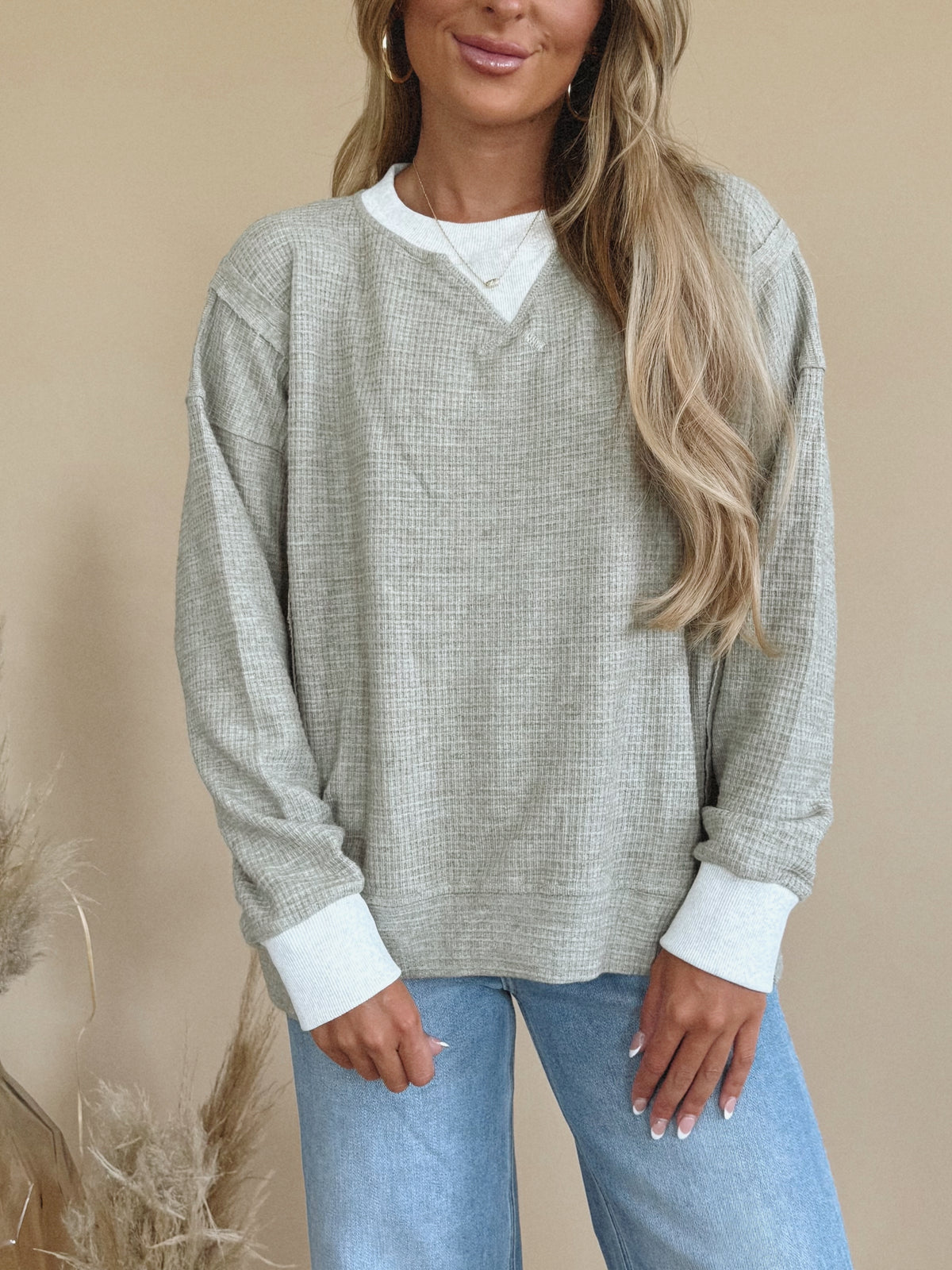 Brush Top in Olive
