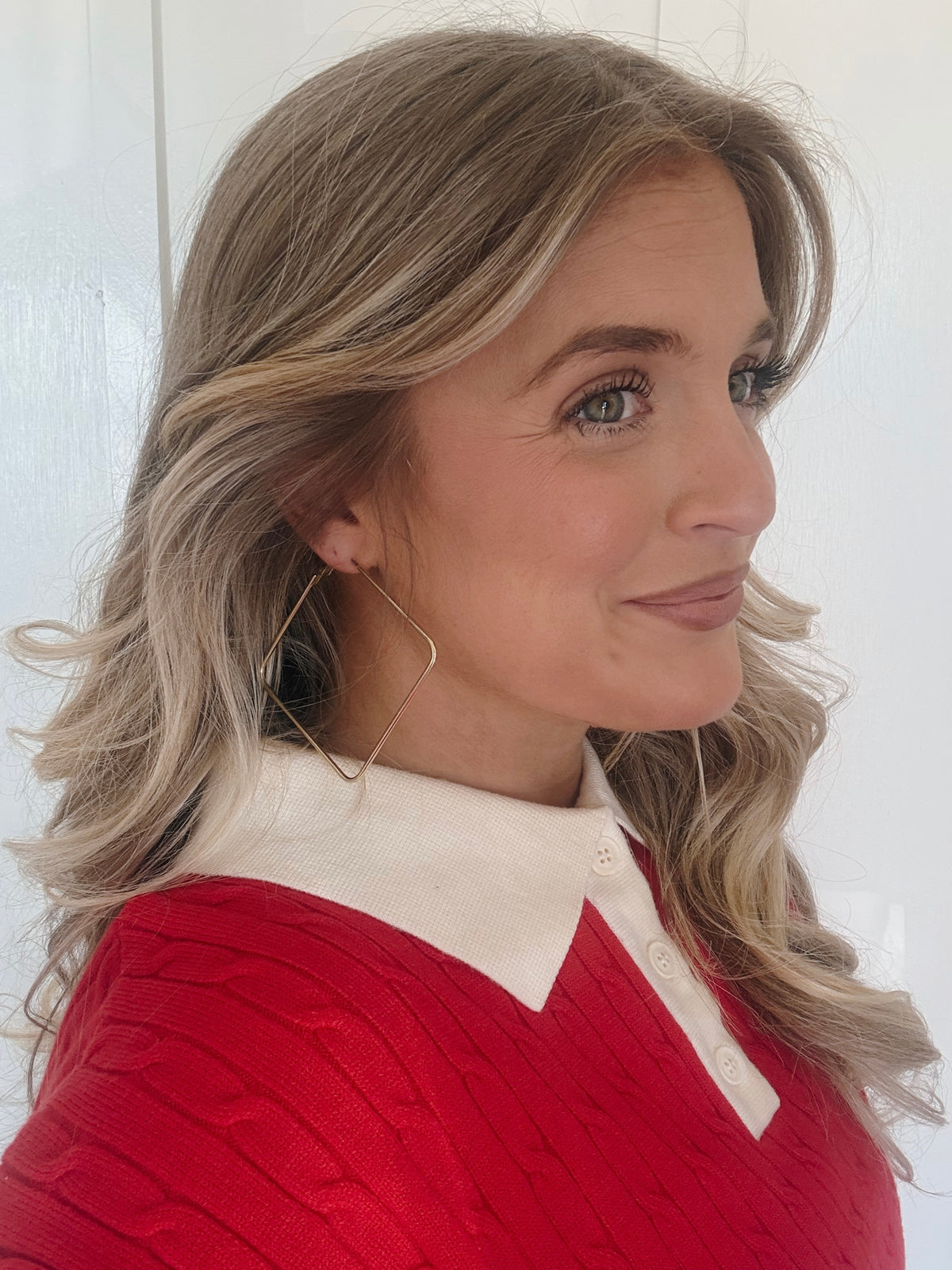 Big Gold Square Hoop