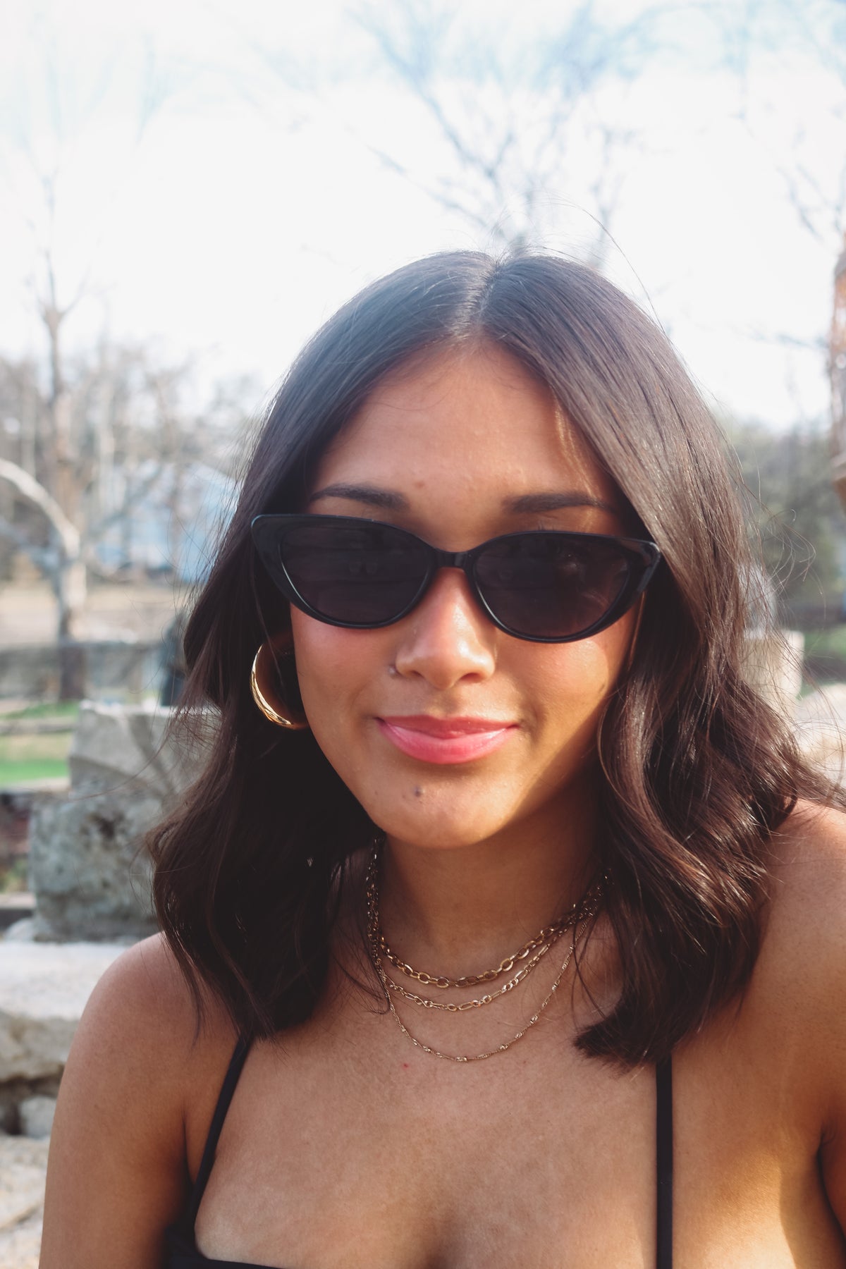 Priscilla Sunglasses in Black