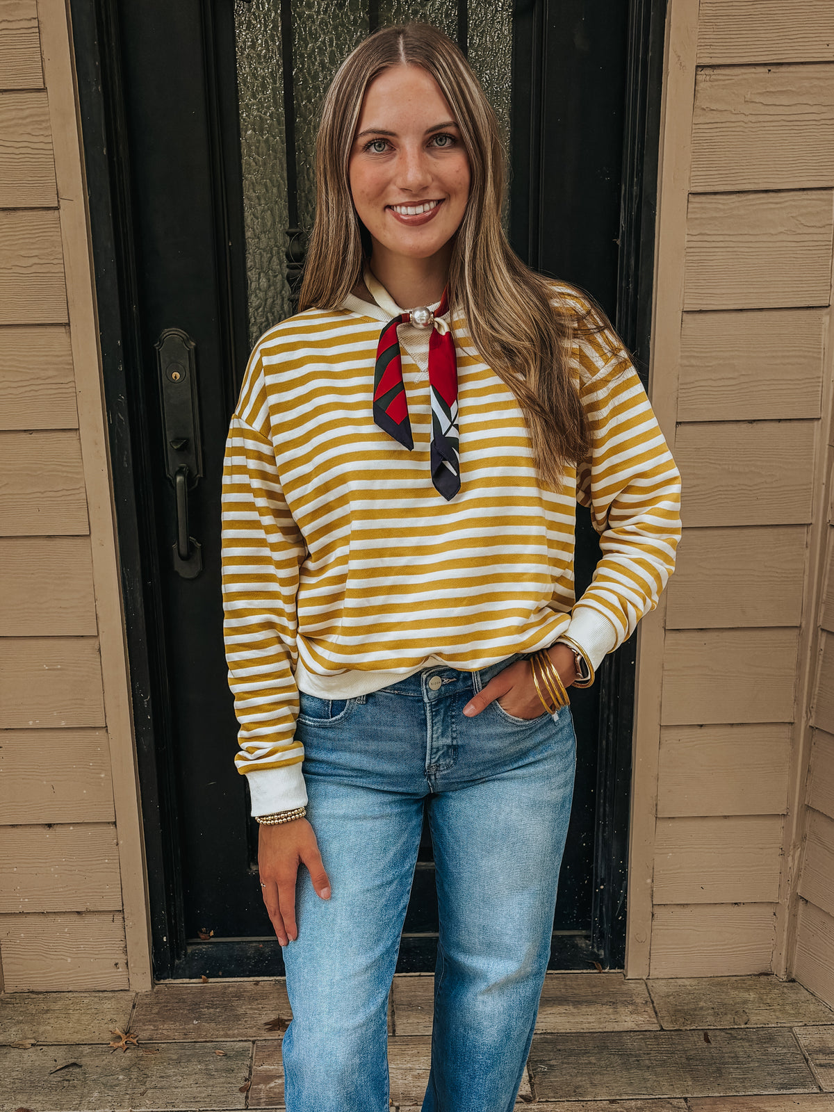 The Cassia Top in Mustard