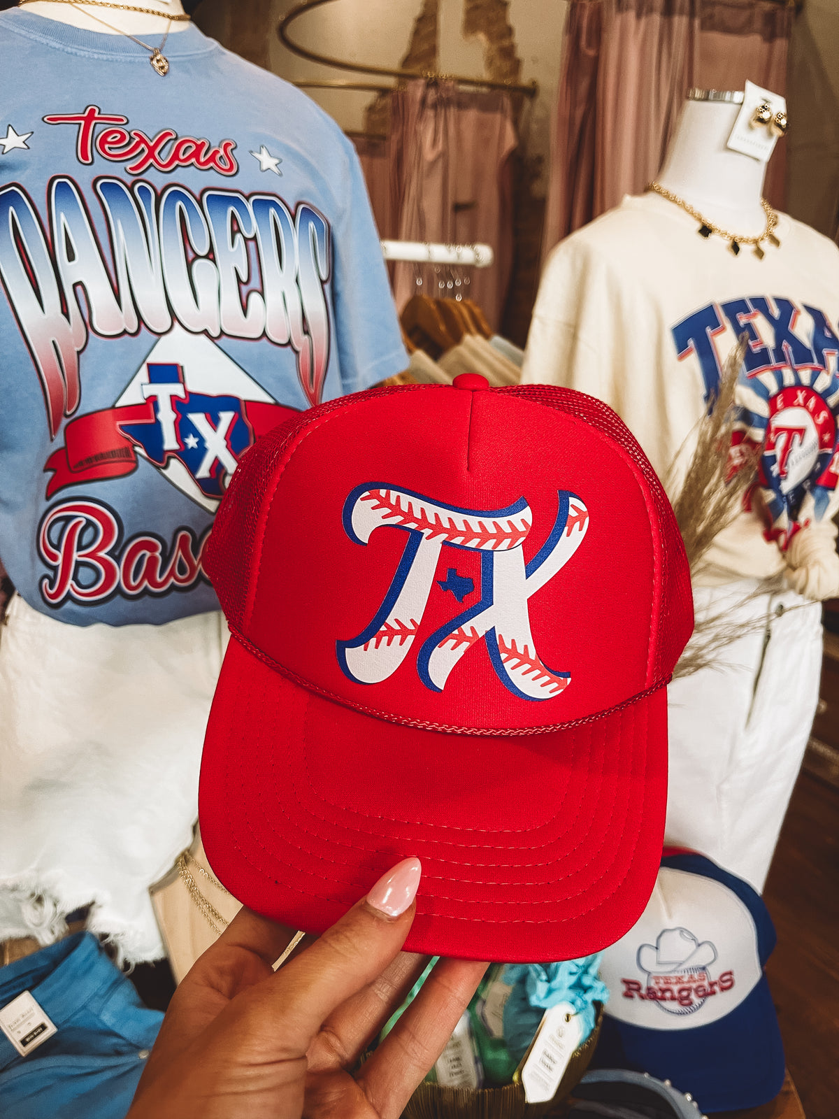 TX Baseball Trucker Hat