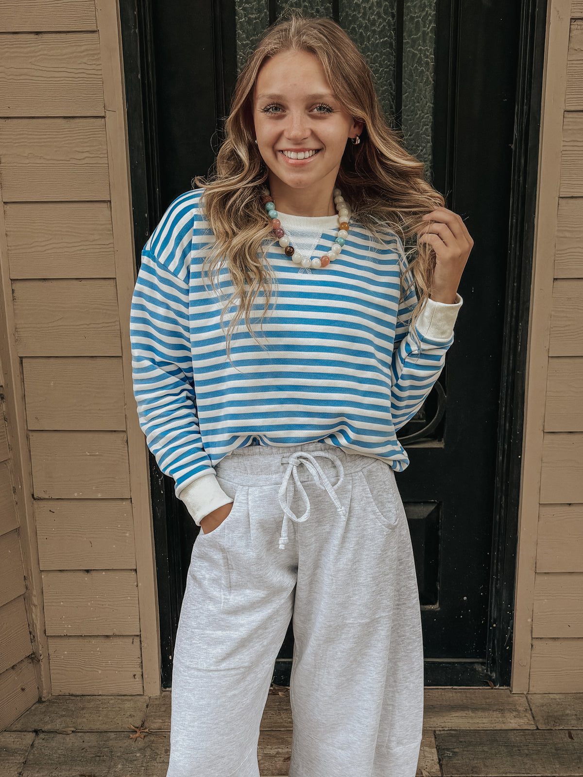 The Cassia Top in Blue