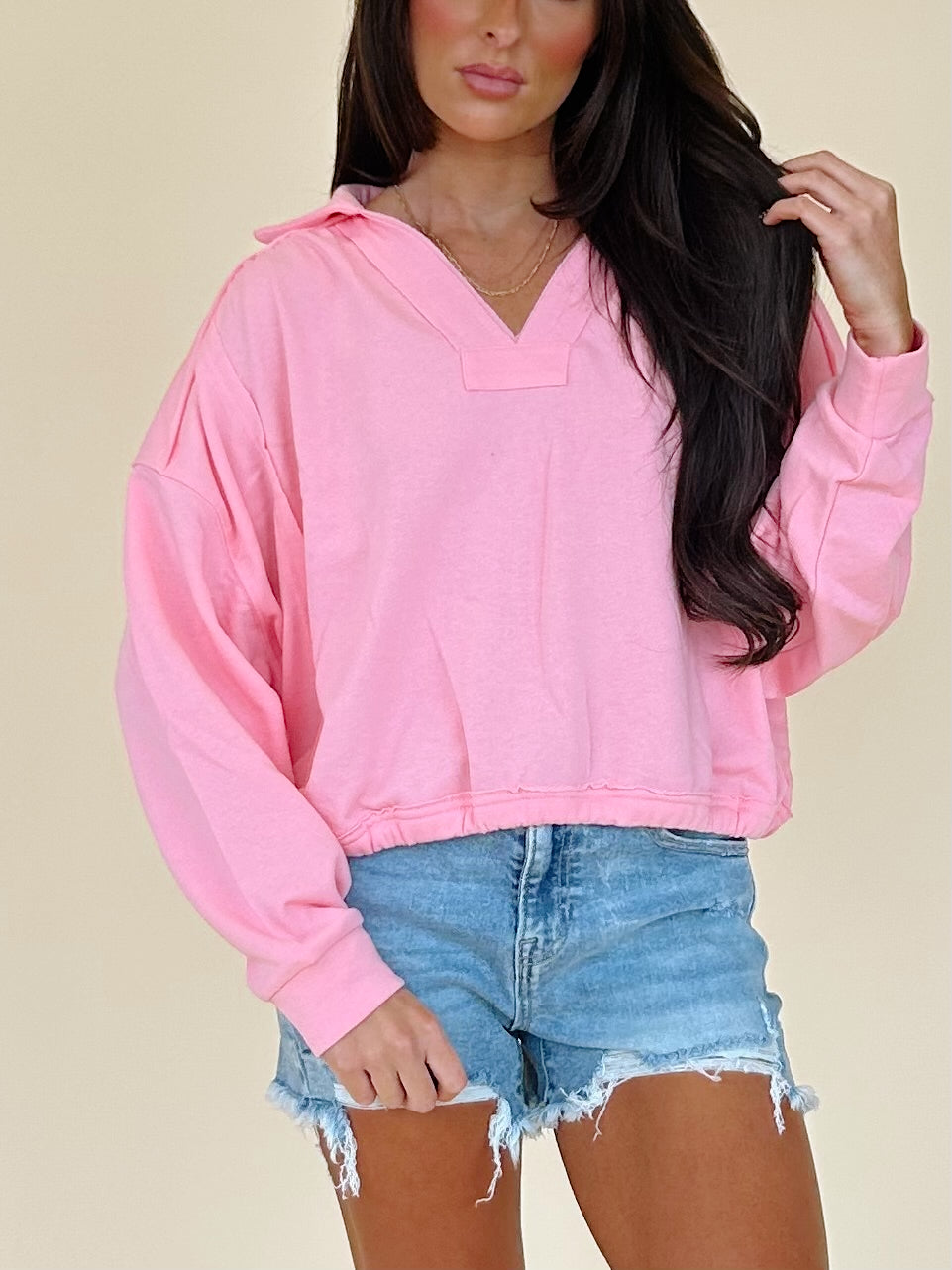 Kimia Pullover in Hot Pink