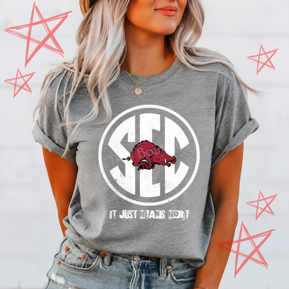 SEC with Razorback Tee