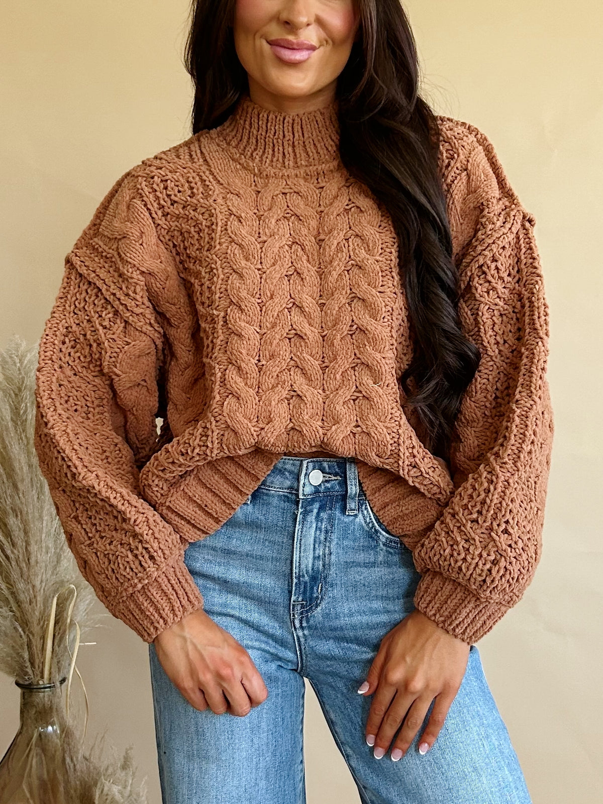 Vivian Sweater in Deep Camel