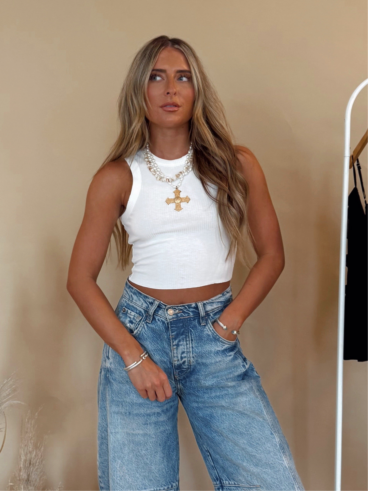 Ali Tank in Ivory
