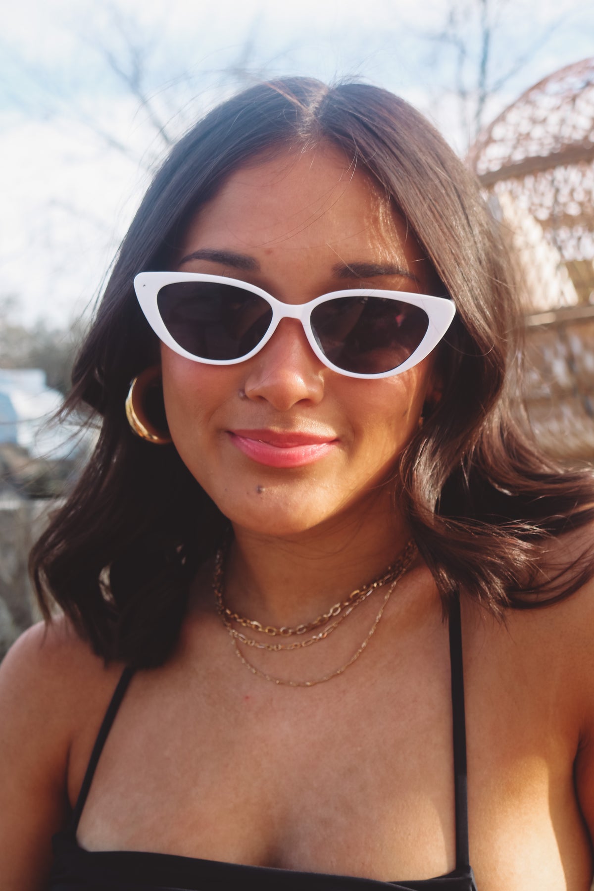 Priscilla Sunglasses in White