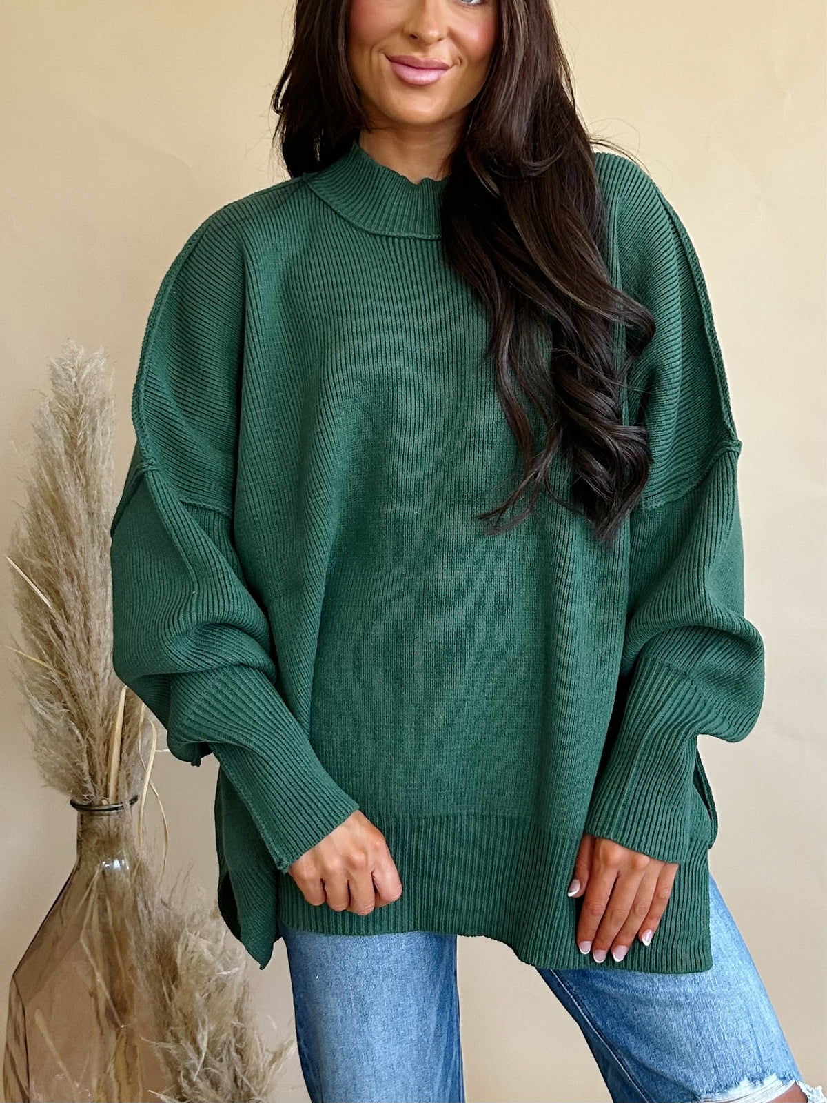 Talen Sweater in Dark Green