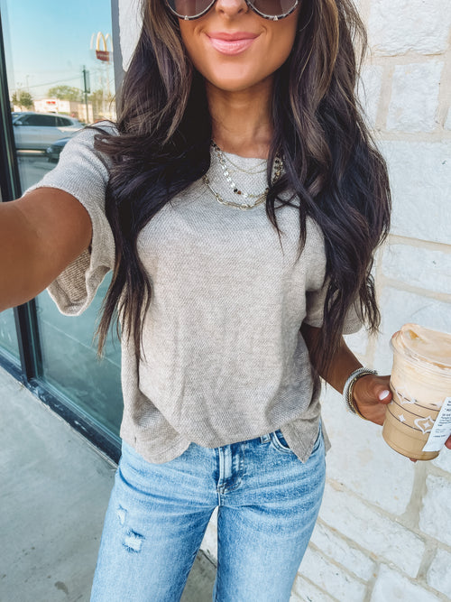 Mila Top in Oatmeal