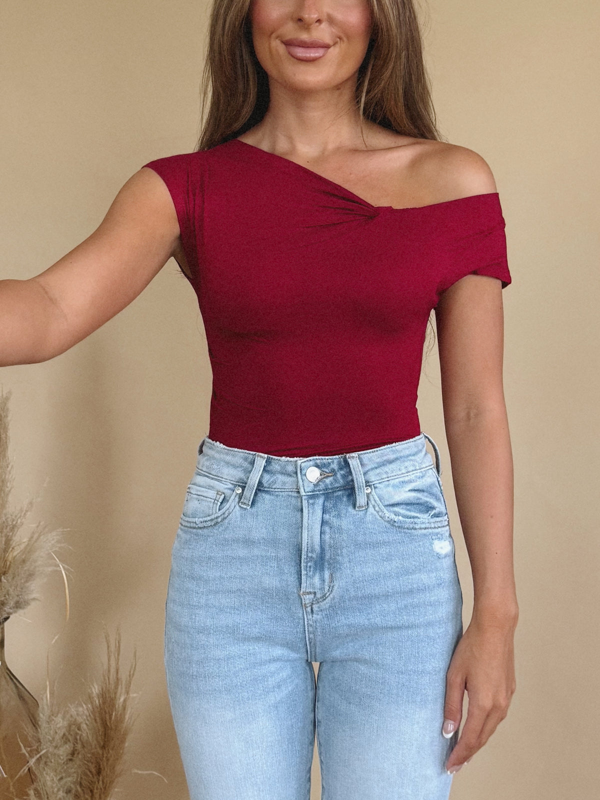 Shantel Top in Deep Red