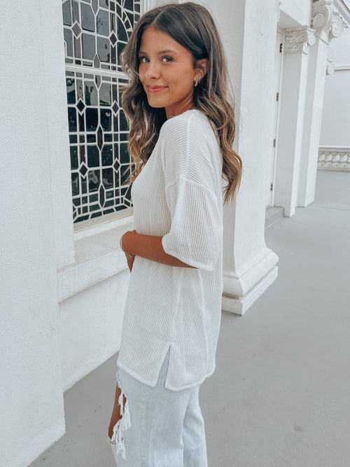 Tatum Top in Ivory