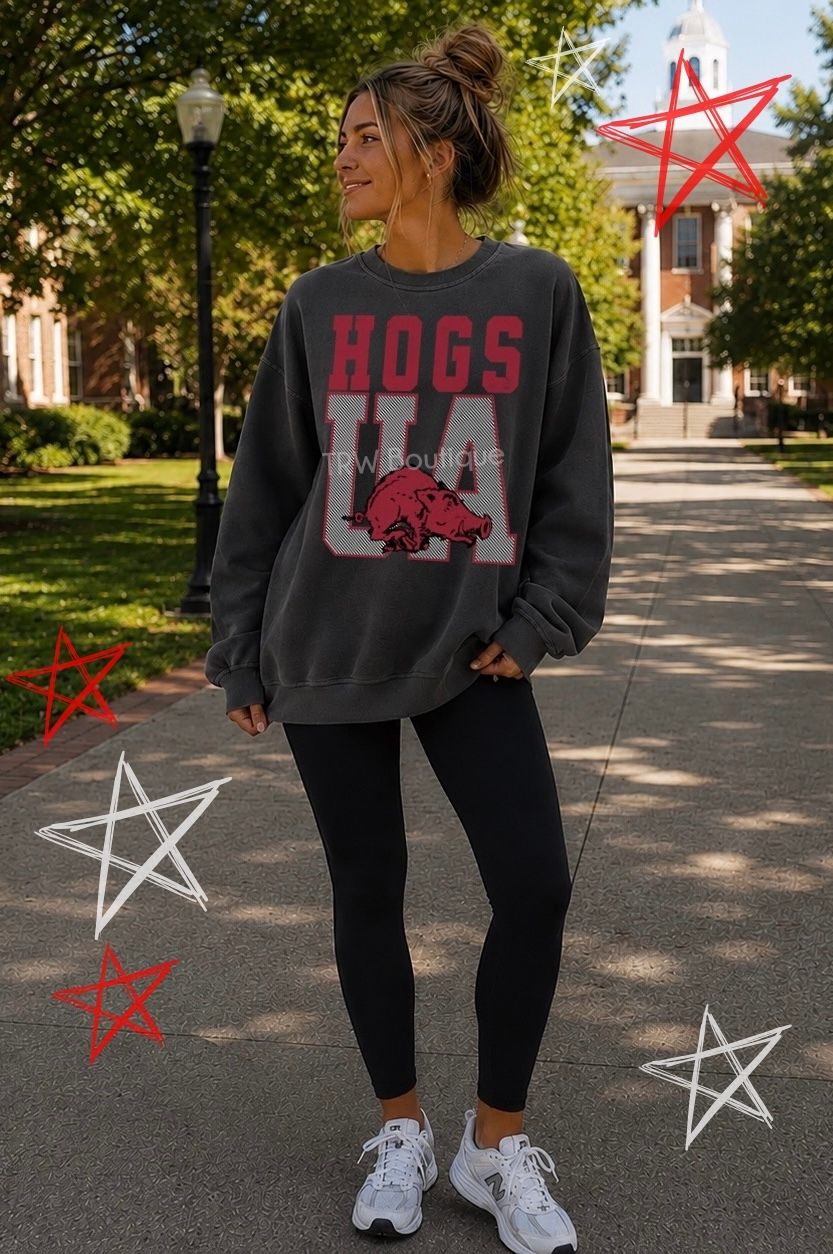 HOGS UA with Razorback Sweatshirt