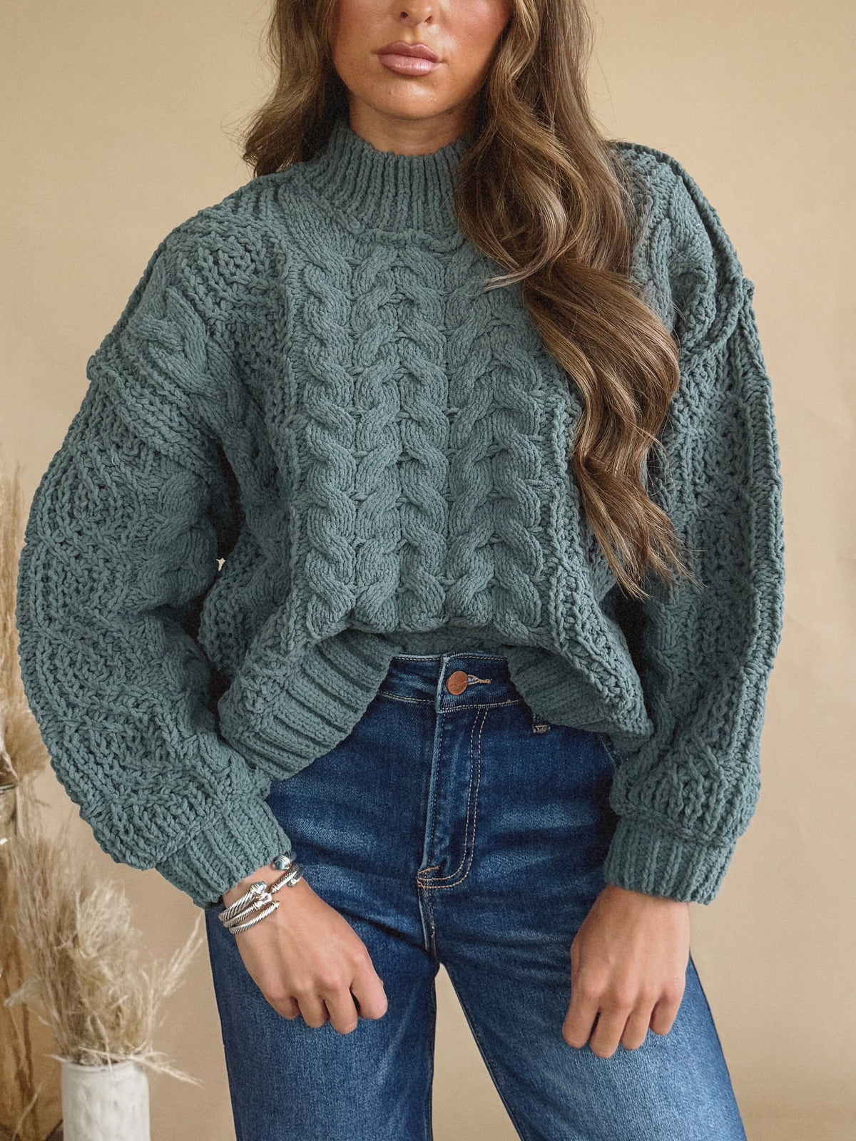 Vivian Sweater in Ash Jade