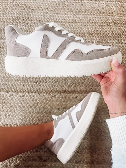 Ivy Sneaker in Taupe