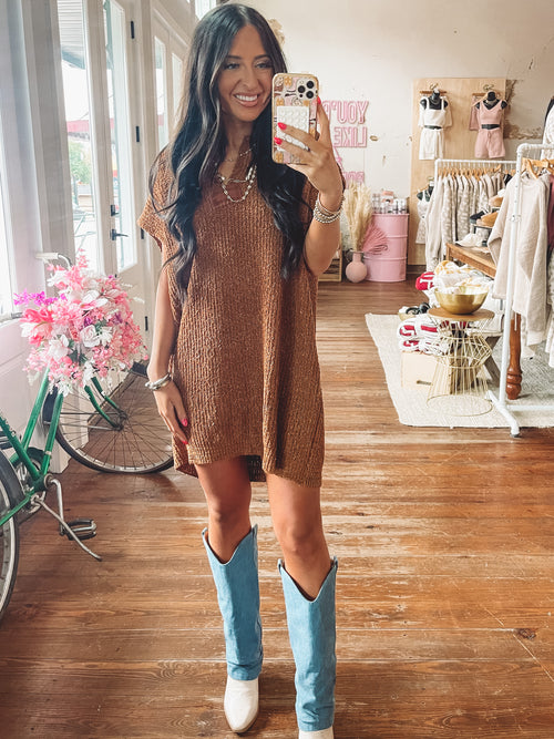 Kayden Top in Chestnut