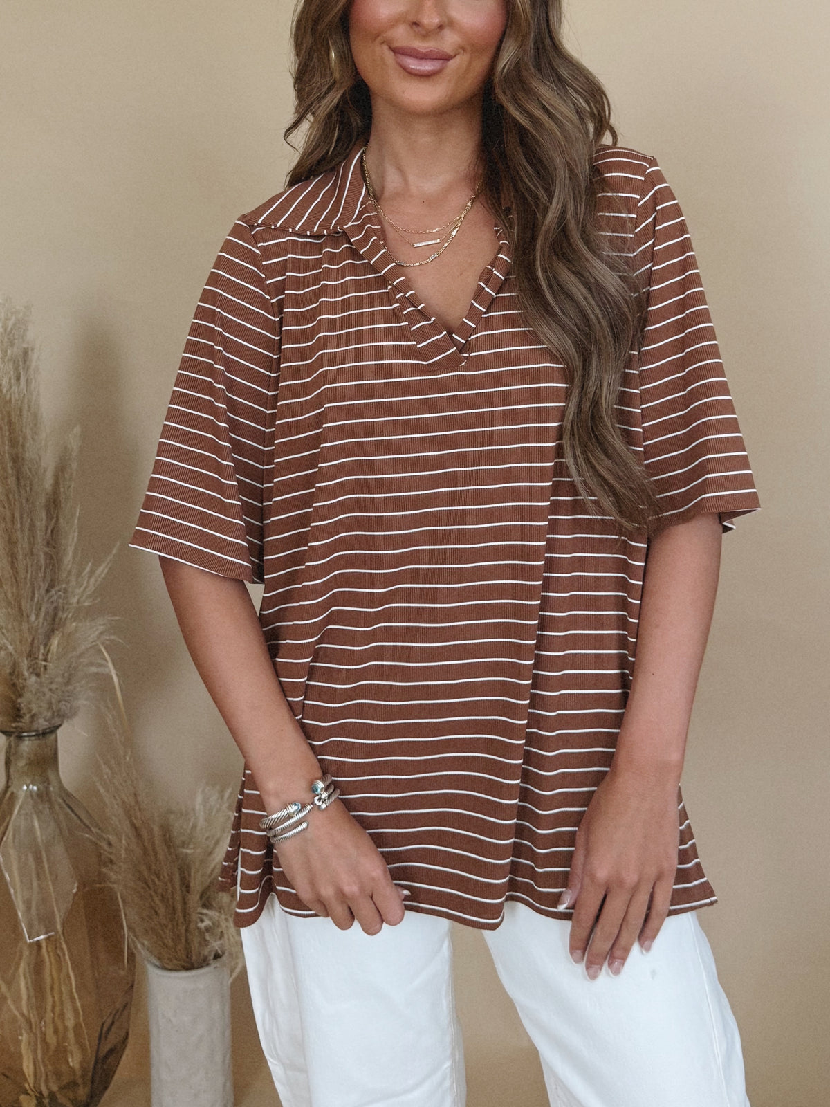 Melinda Top in Terracotta