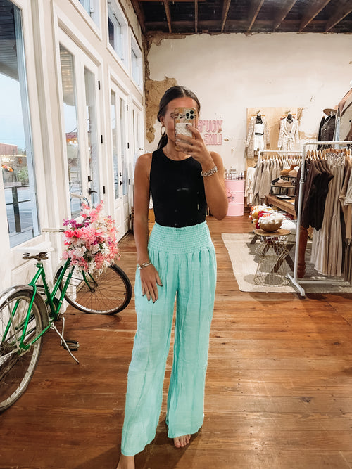 Nani Cover-Up Pants in Teal