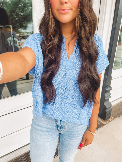 Jonice Top in Blue