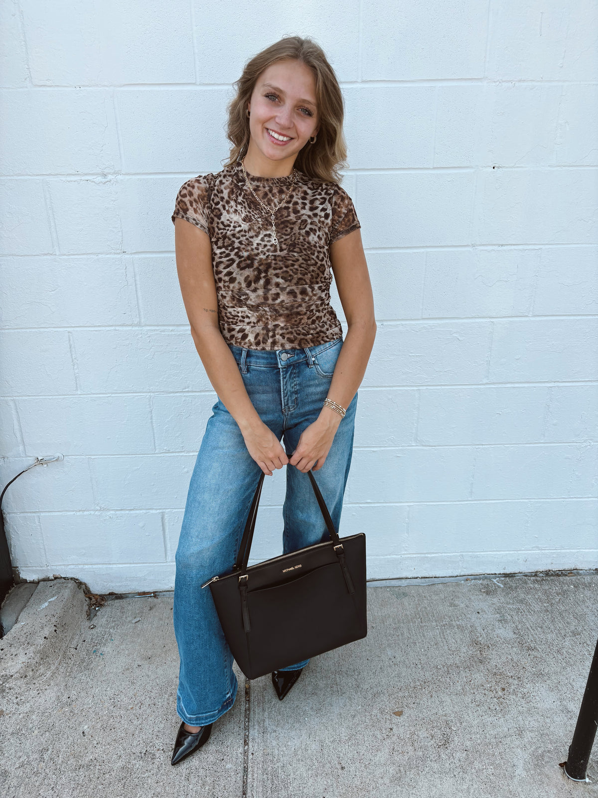 The Rachel Top in Leopard Print