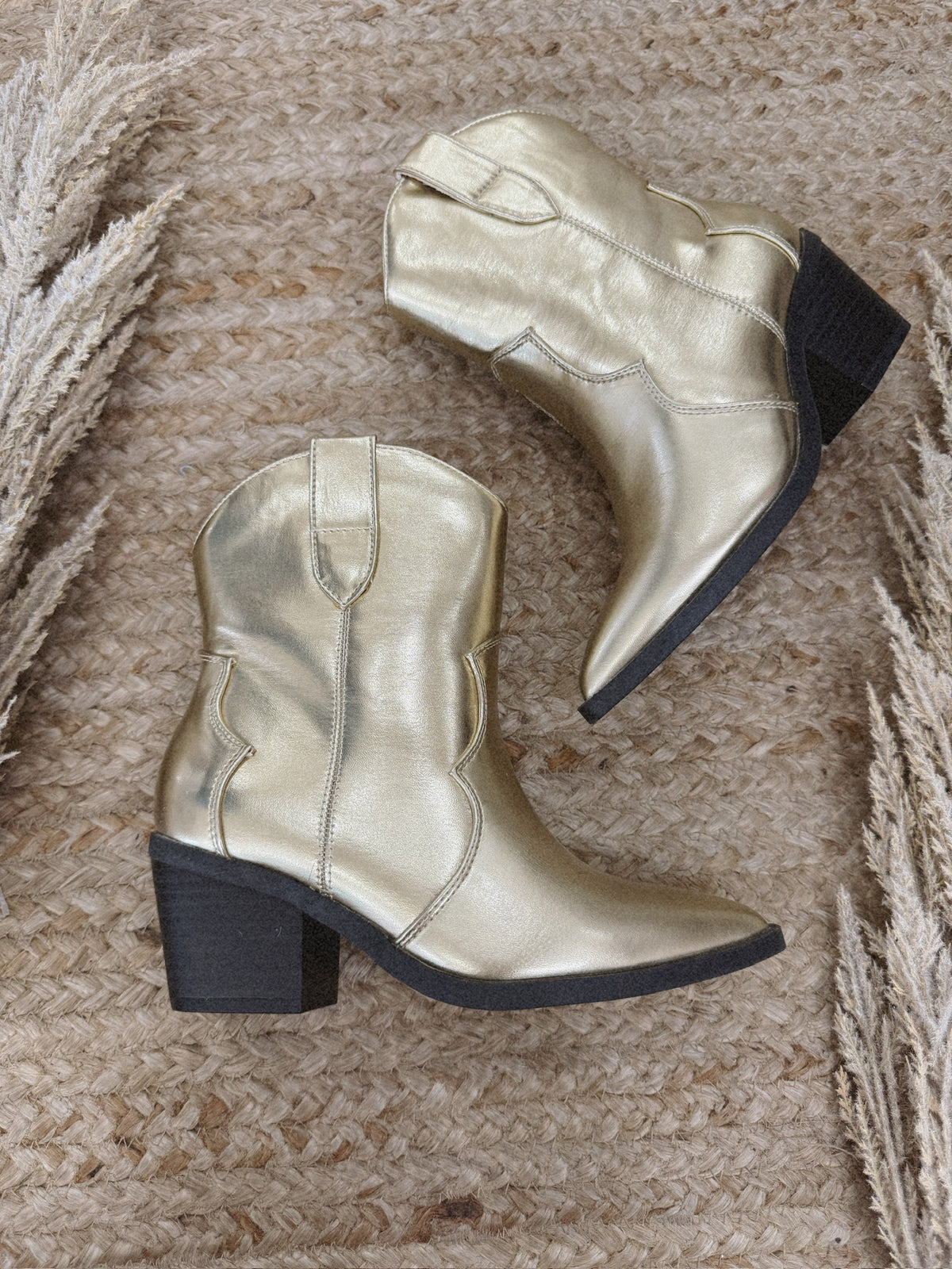 Mindful Bootie in Gold