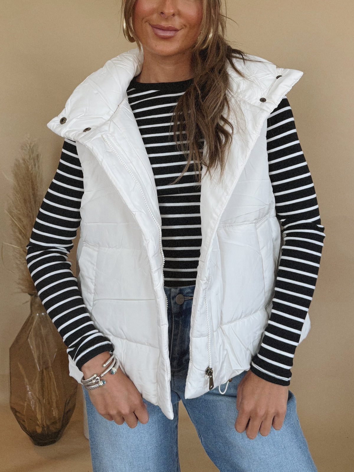 Remi Vest in Ivory
