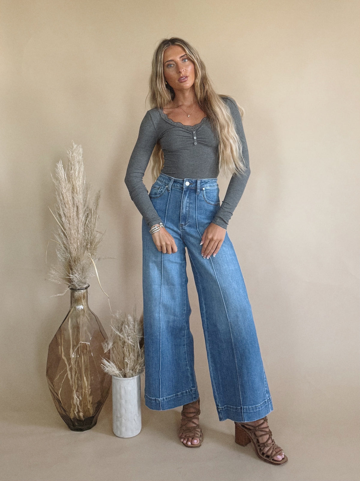 Zura Top in Grey